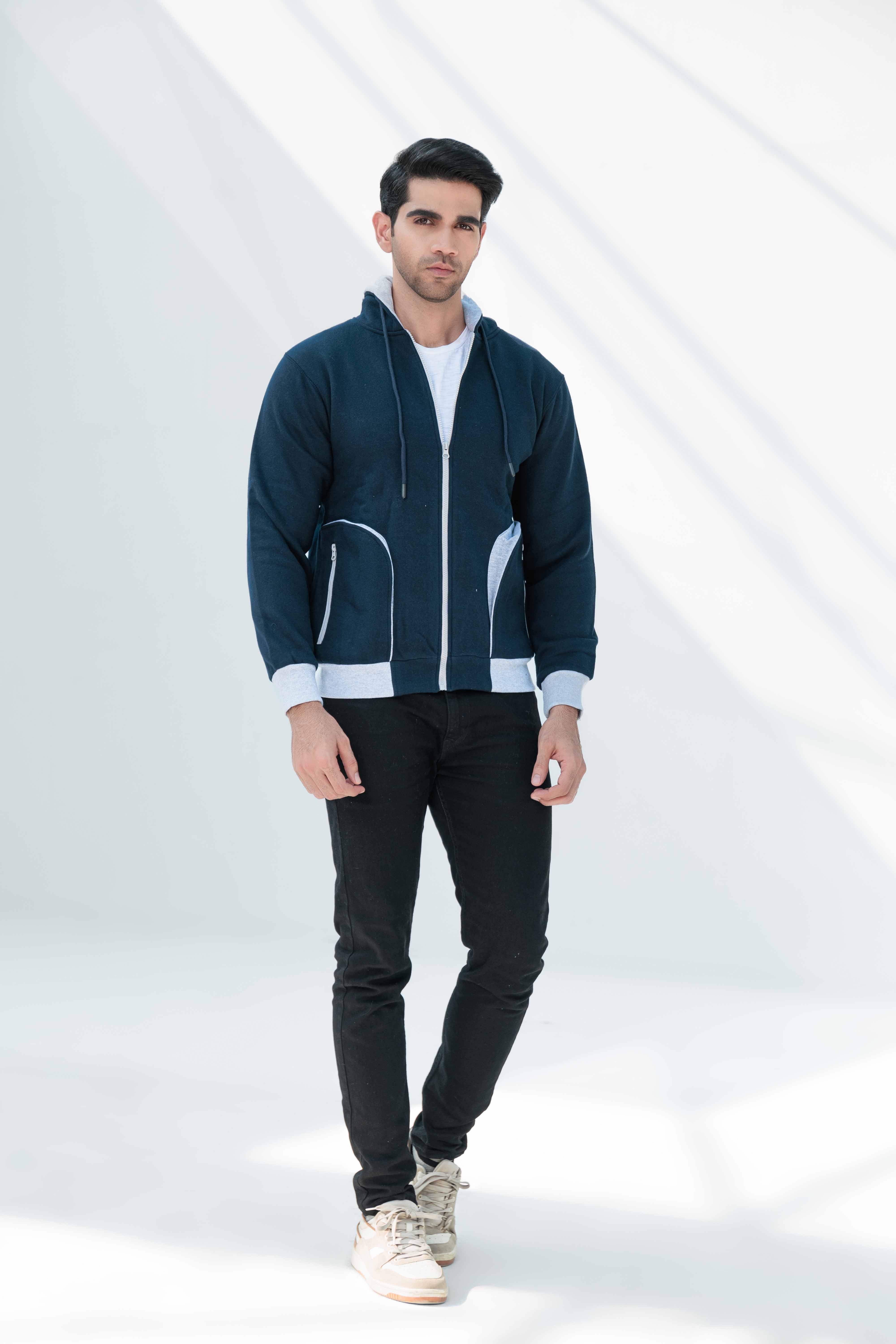 Fleece Jacket With Hoodie