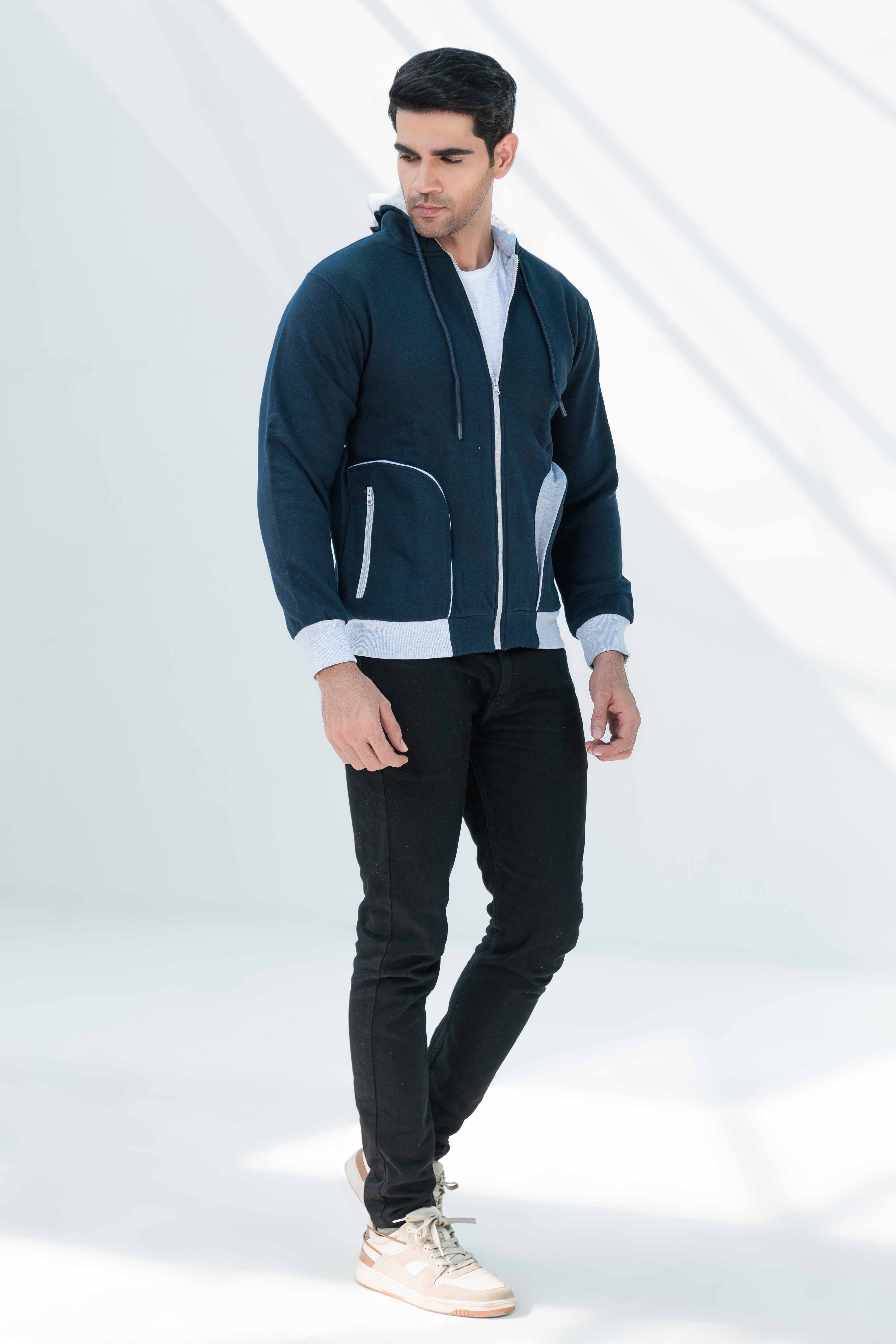 Fleece Jacket With Hoodie