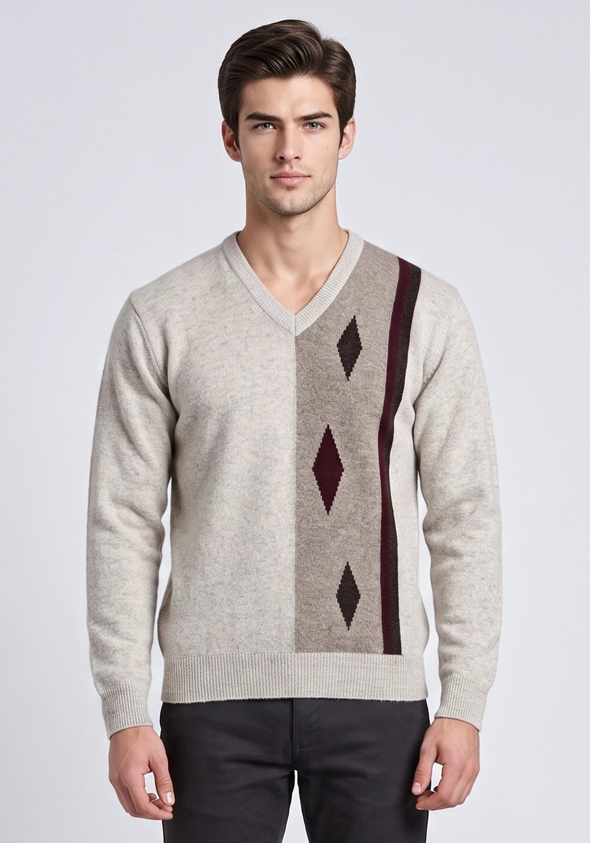 100% Lambswool Lt Beige Pullover