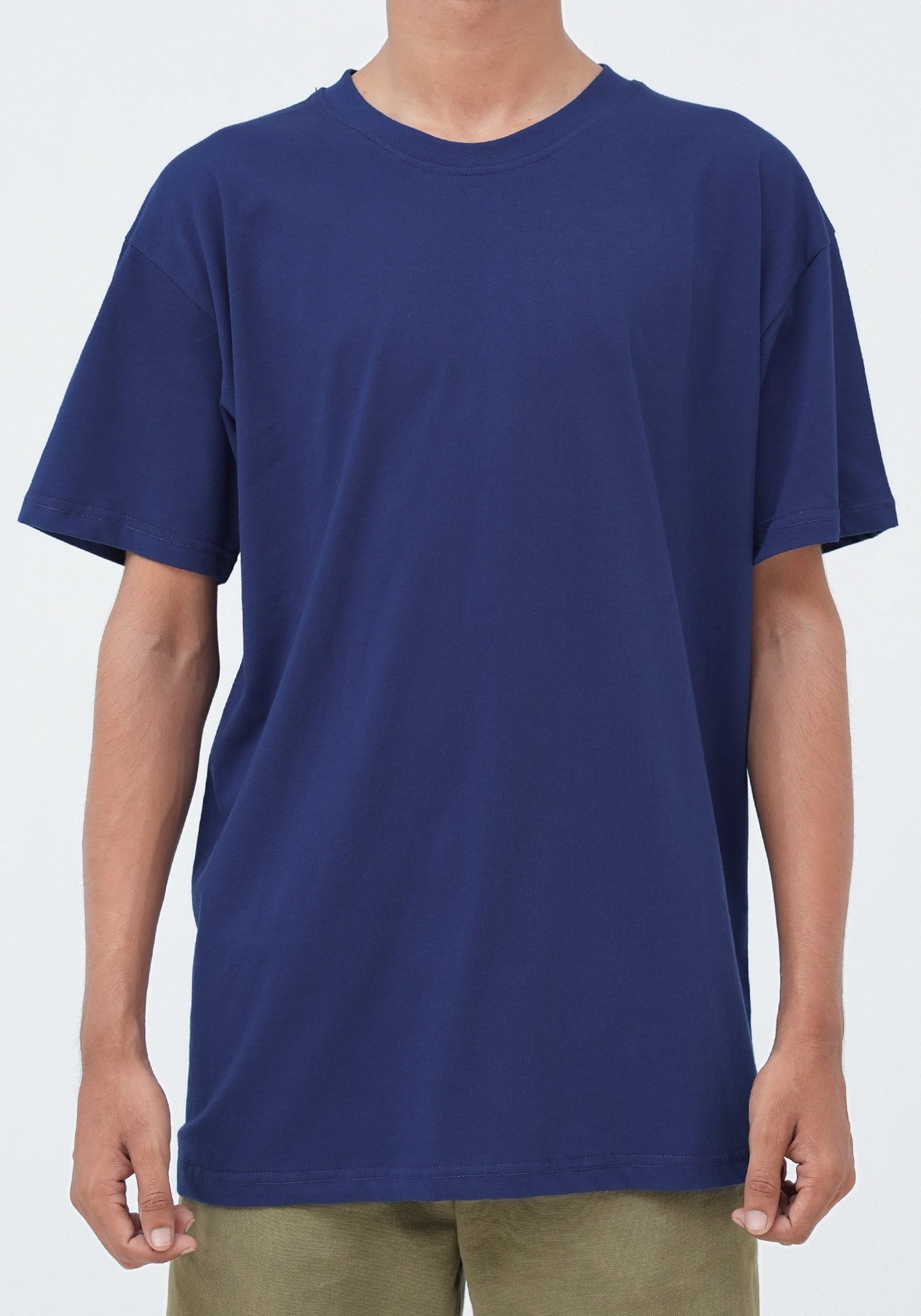 100% Cotton Plain Round Neck T-shirt