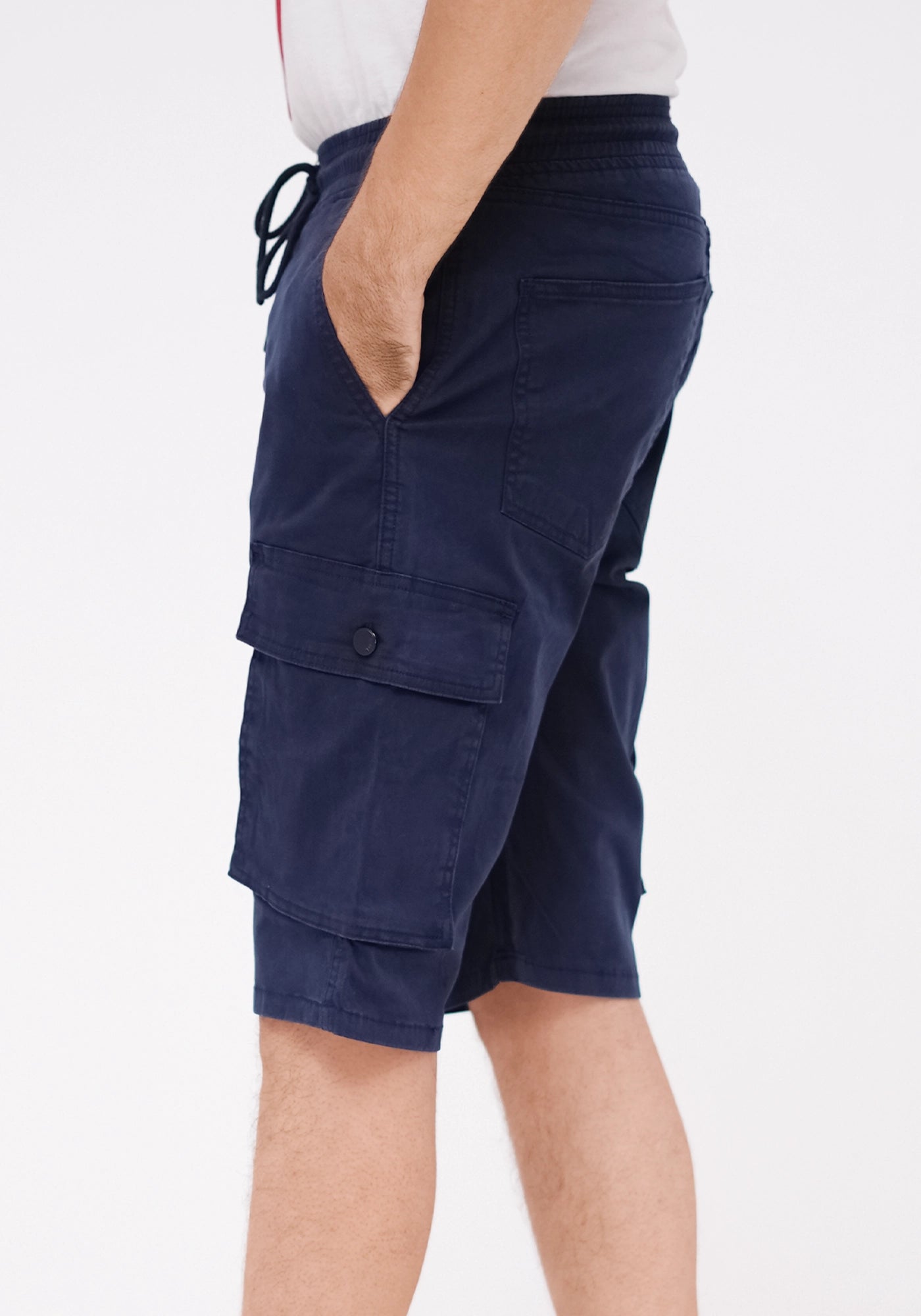 Men Navy Cargo Shorts