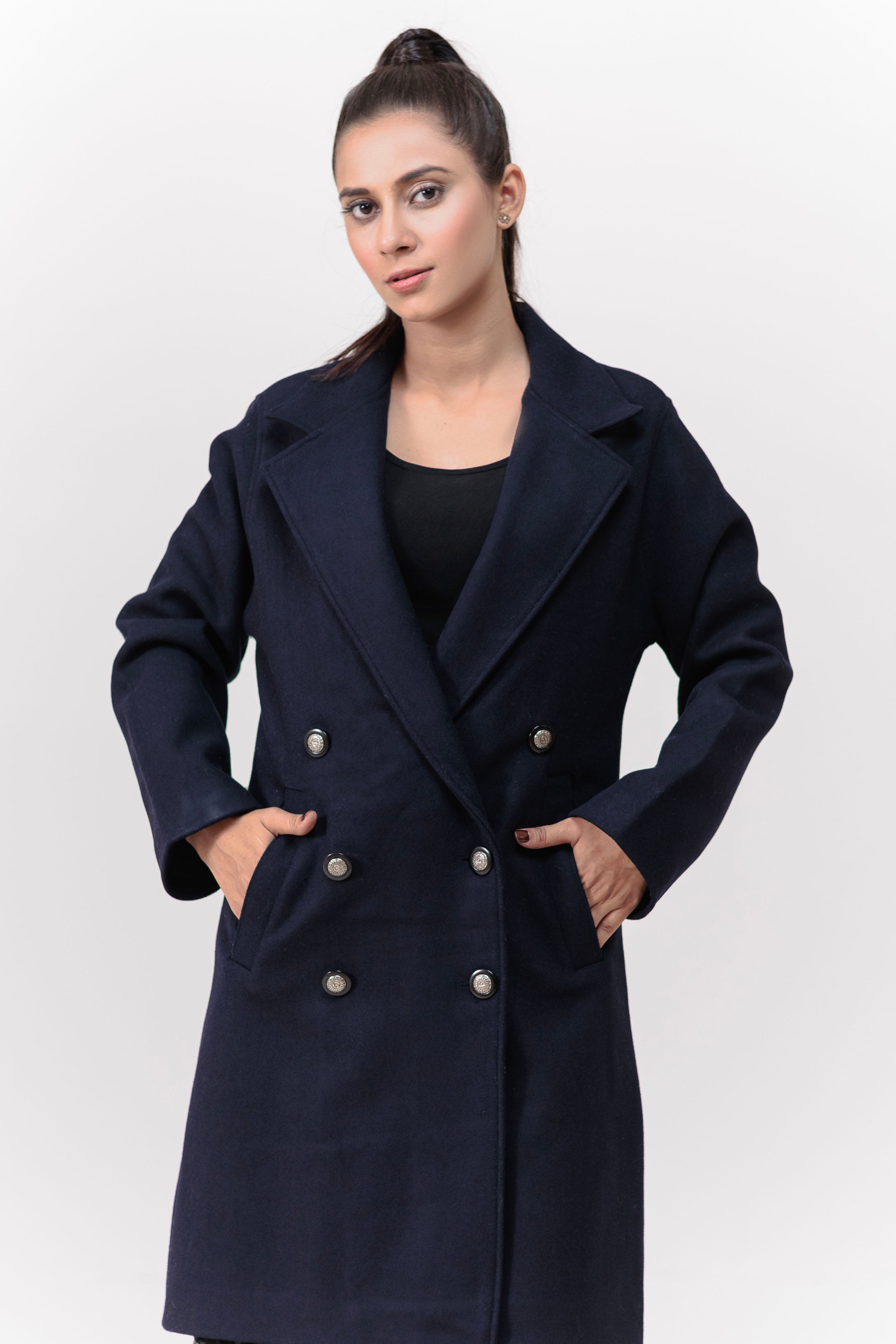 Soft Acrylic Wool Long Coat