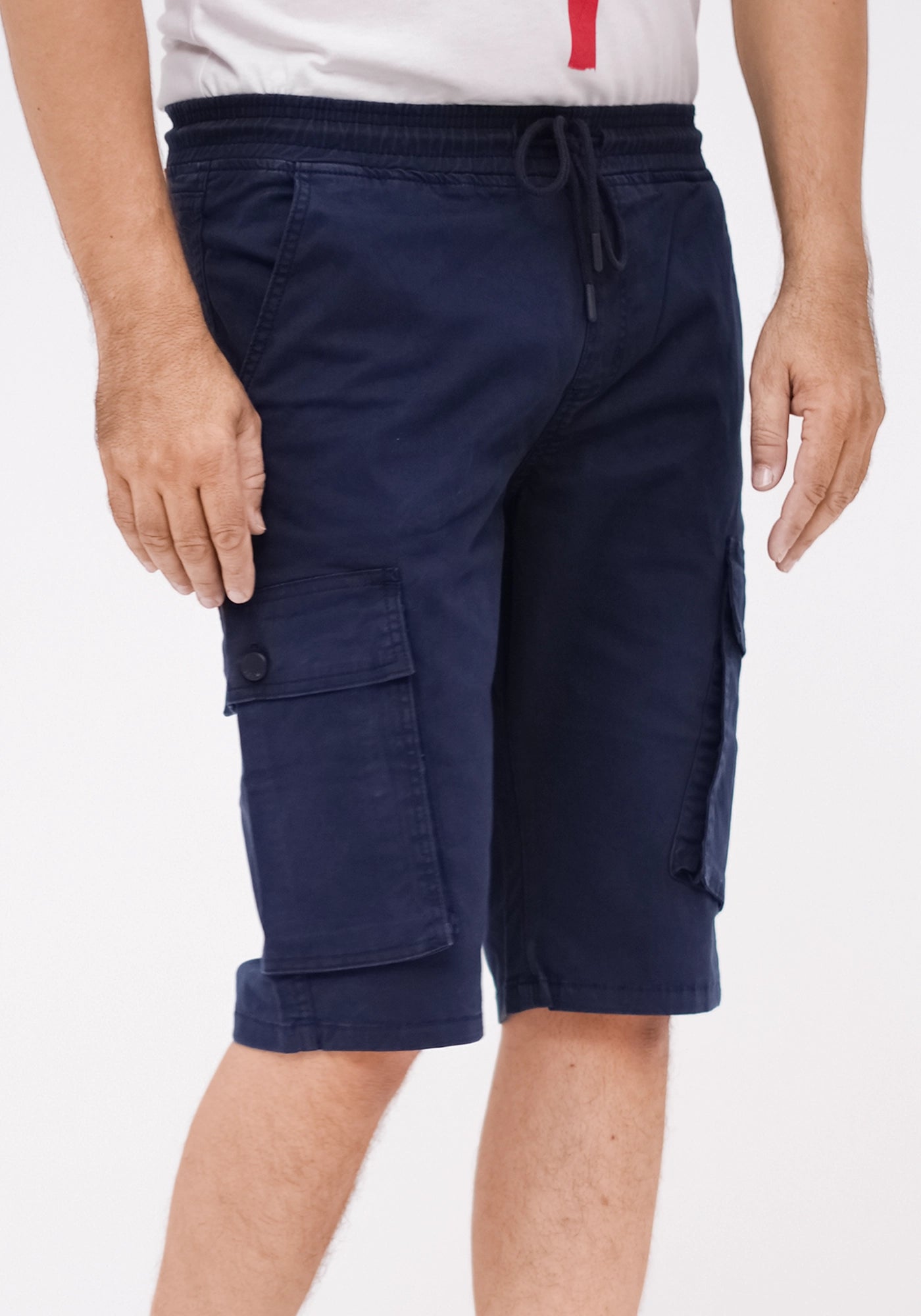 Men Navy Cargo Shorts