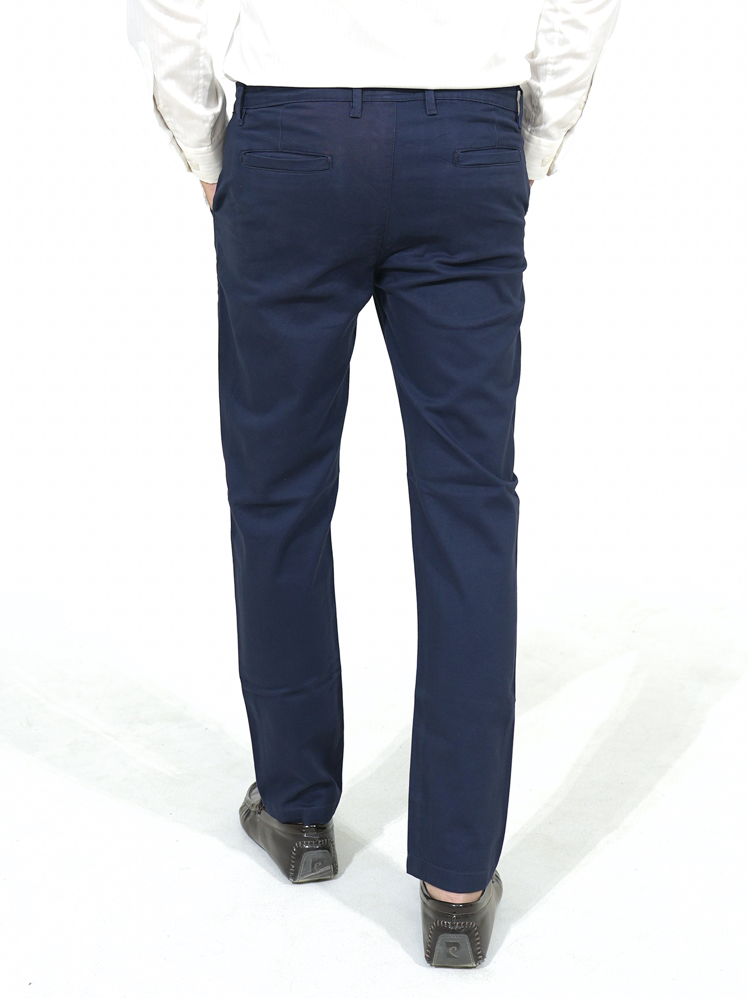 100% Cotton Navy Khaki Chino