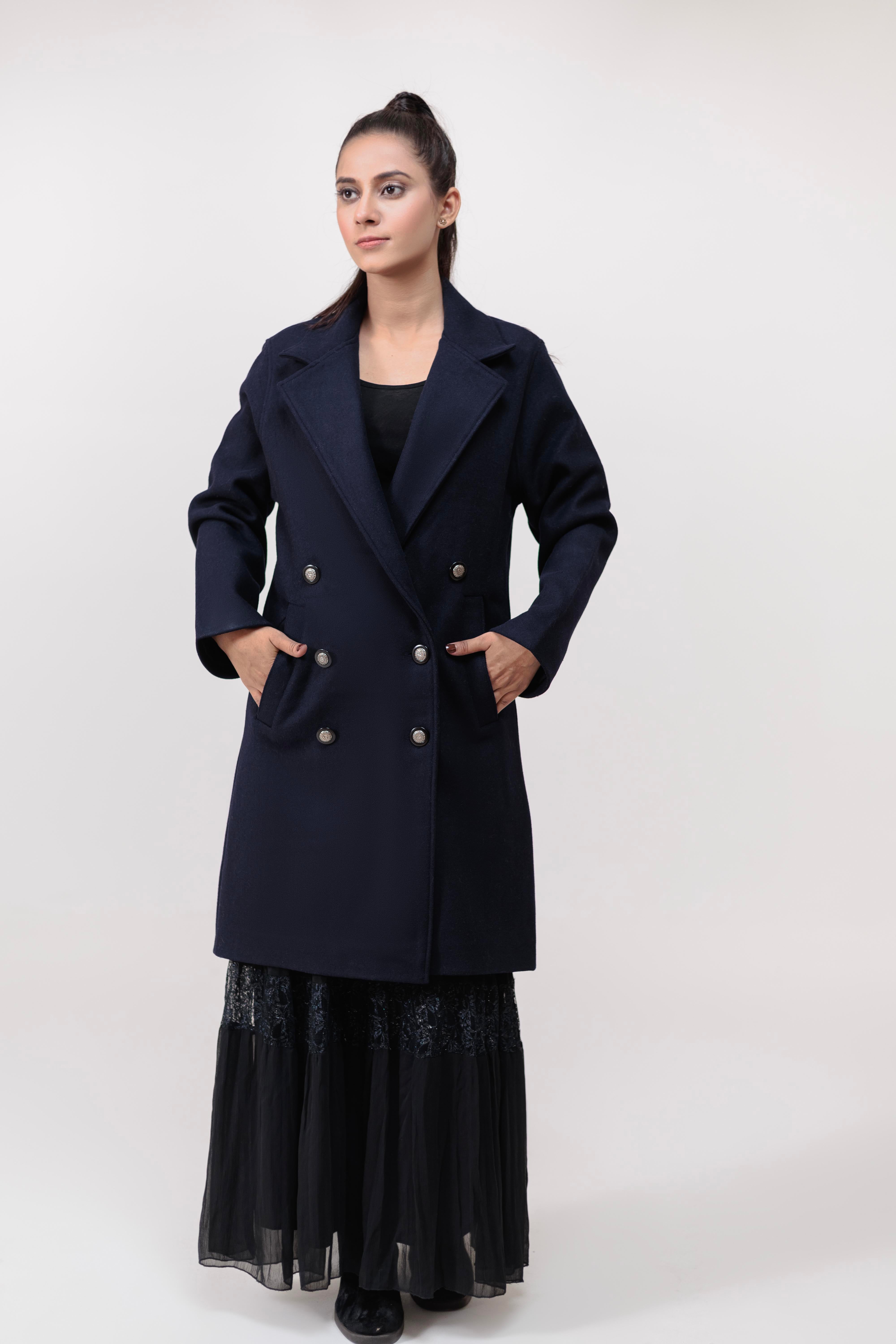 Soft Acrylic Wool Long Coat
