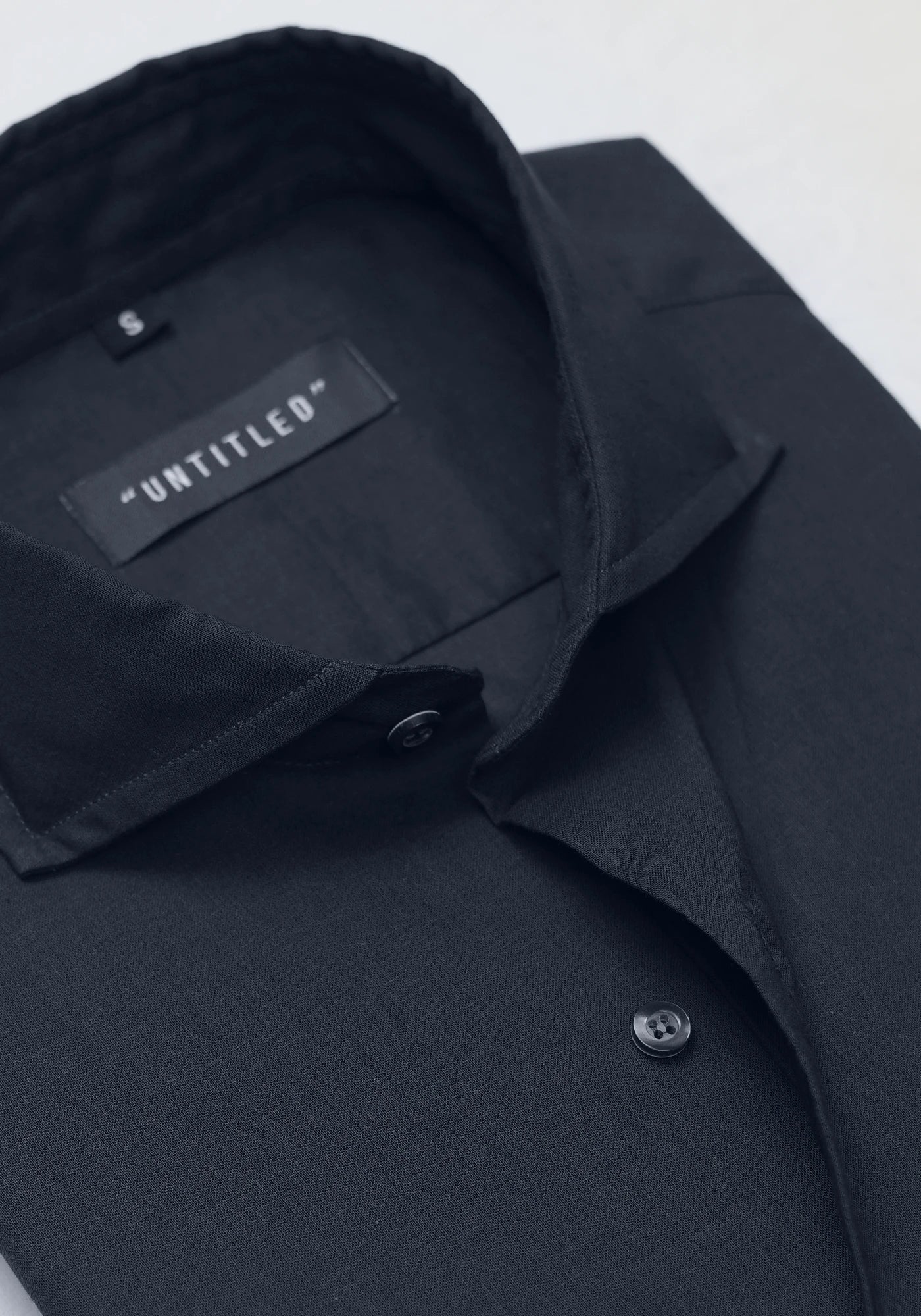 Linen Navy Blue Plain Formal Shirt