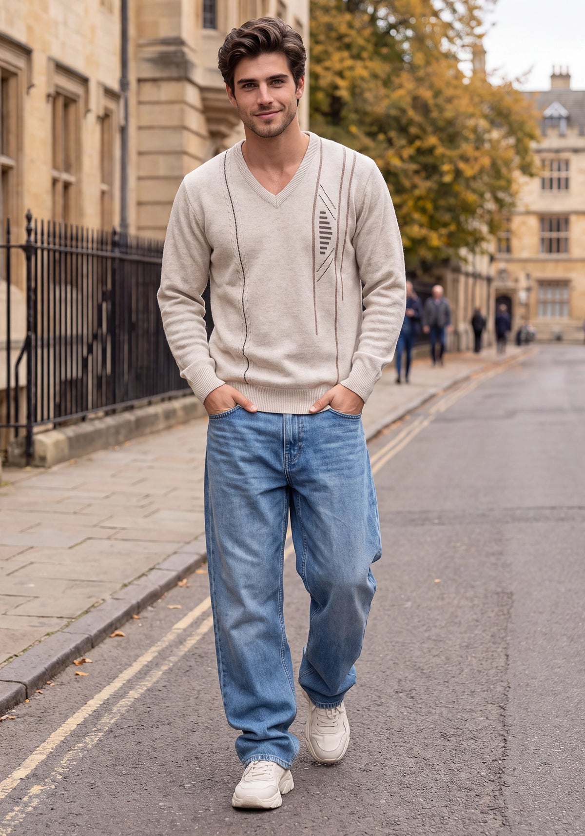 100% Lambswool New Linen Pullover