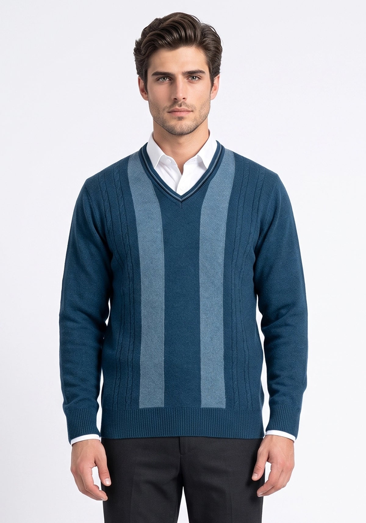 100% Lambswool New Petrol Pullover