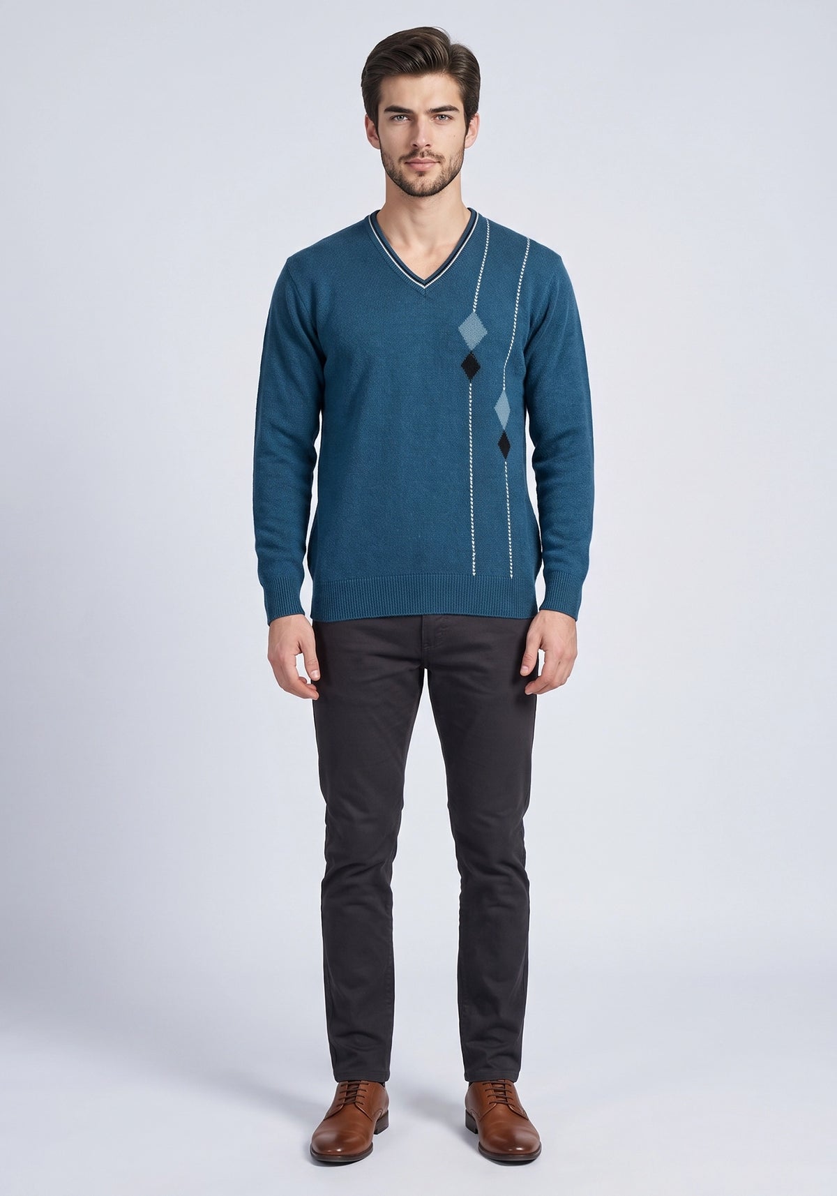 100% Lambswool New Petrol Pullover