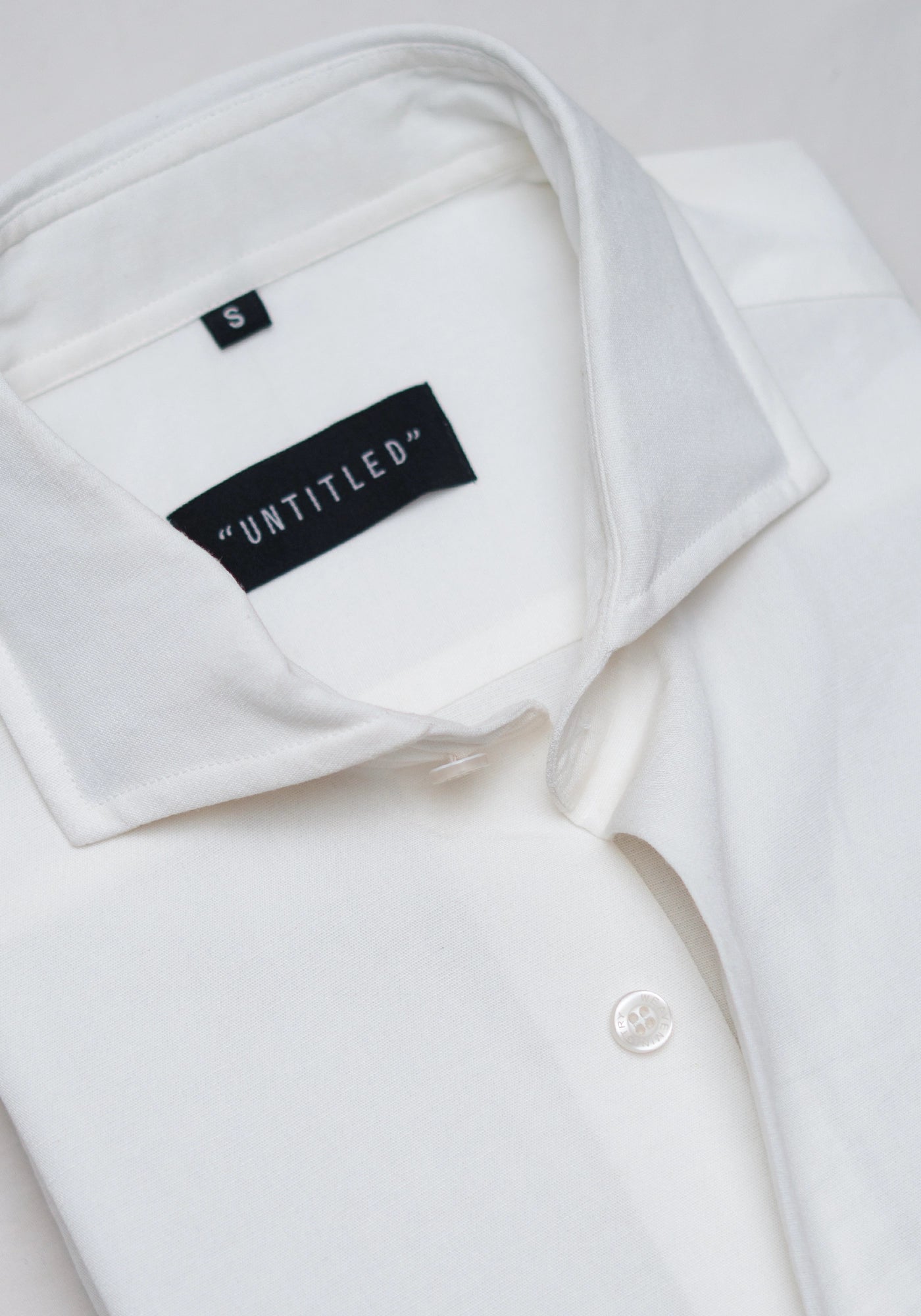 Linen Off White Plain Formal Shirt