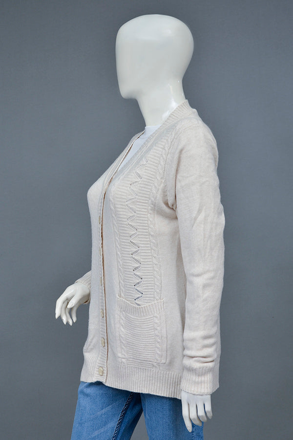 Acrylic Wool Cardigan
