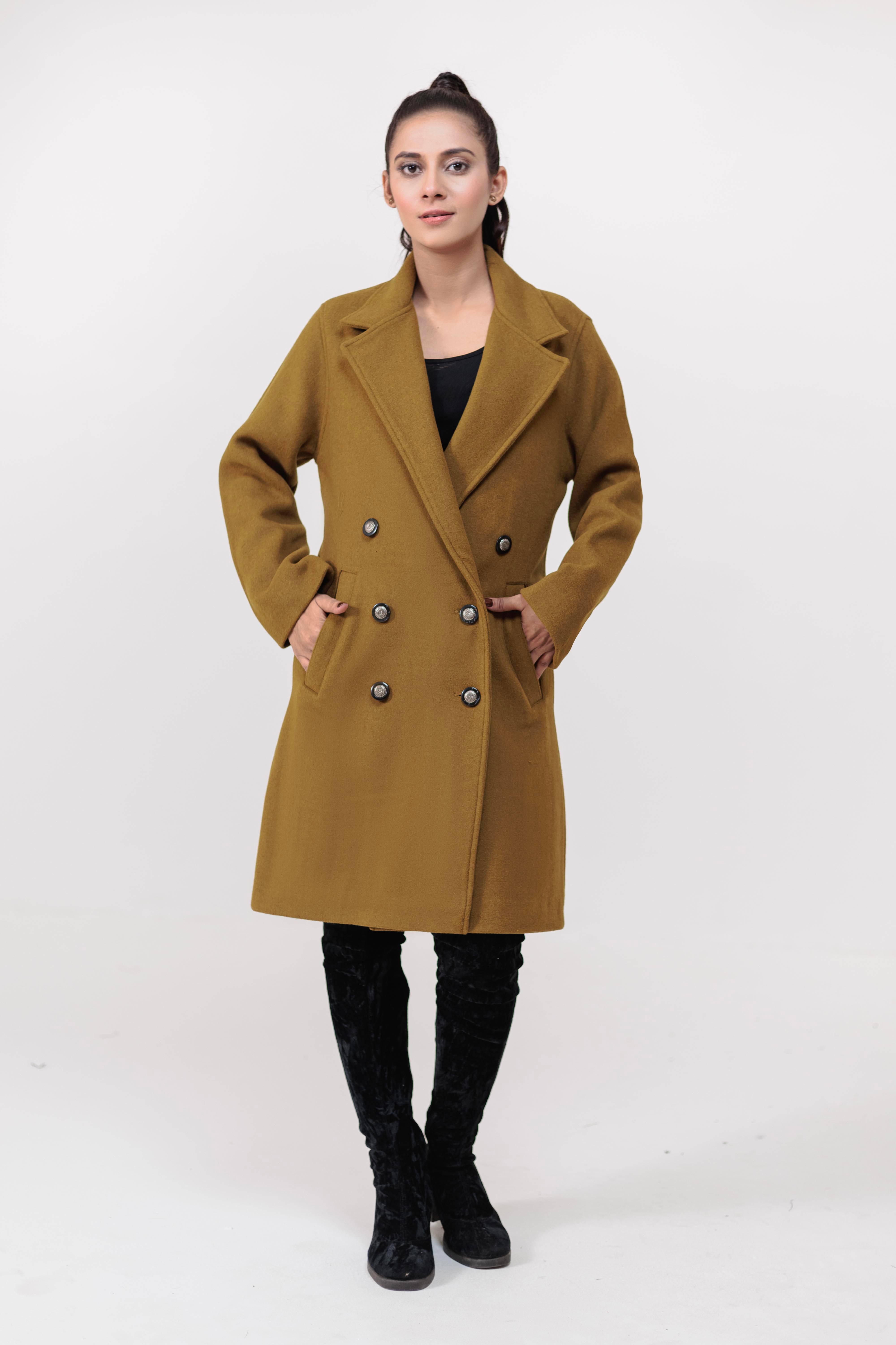 Soft Acrylic Wool Long Coat