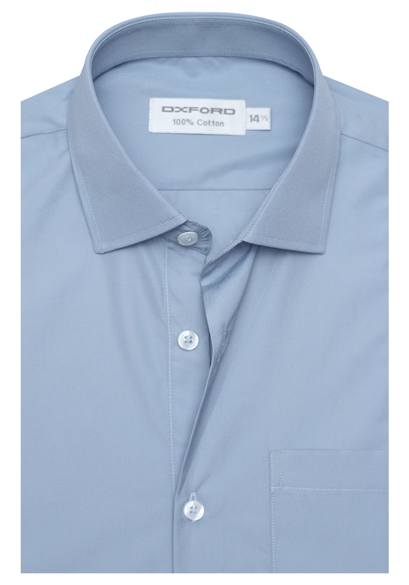 100% Cotton Plain Light Blue Formal Shirt