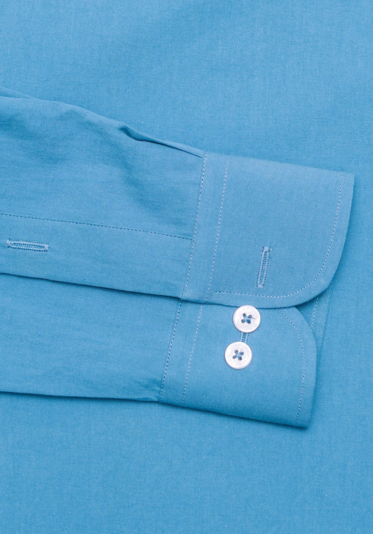 100% Cotton Teal Blue Formal Shirt