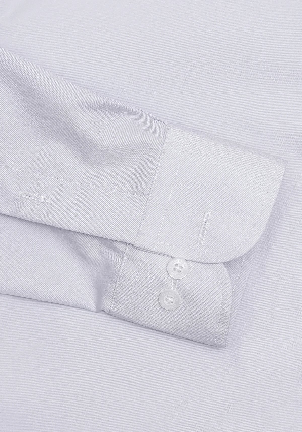 100% Cotton Light Gray  Formal Shirt