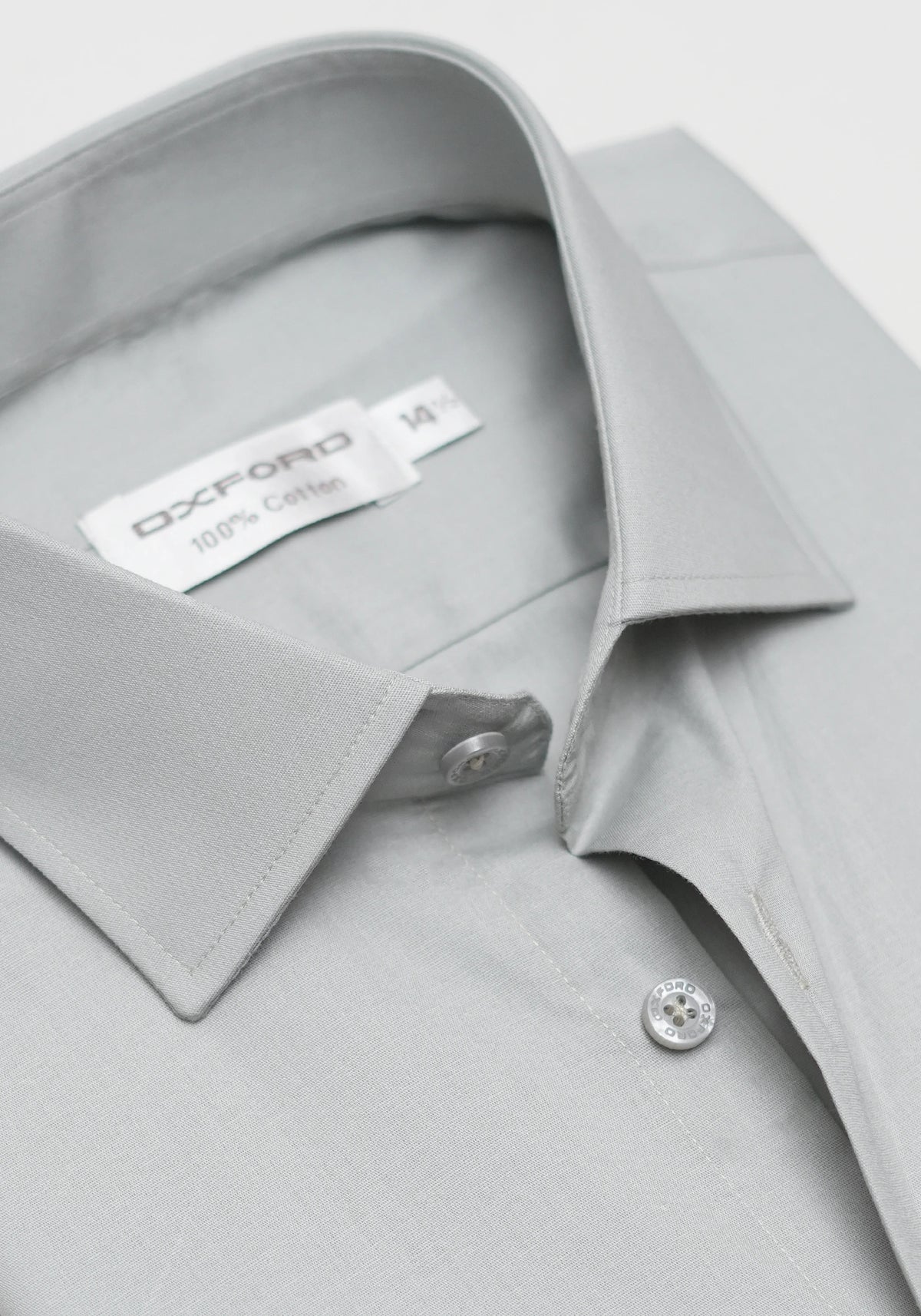 100% Cotton Gray Formal Shirt