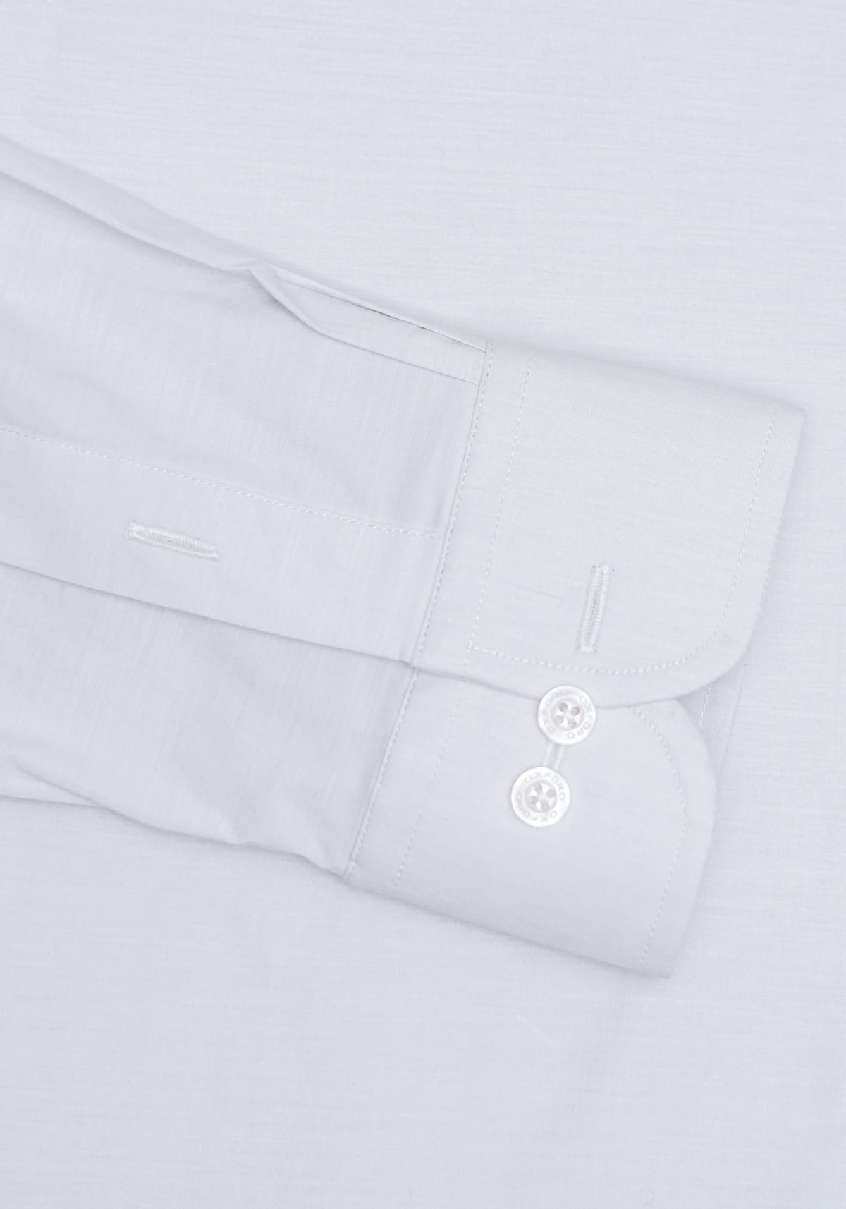 100% Cotton Self Light Gray Formal Shirt