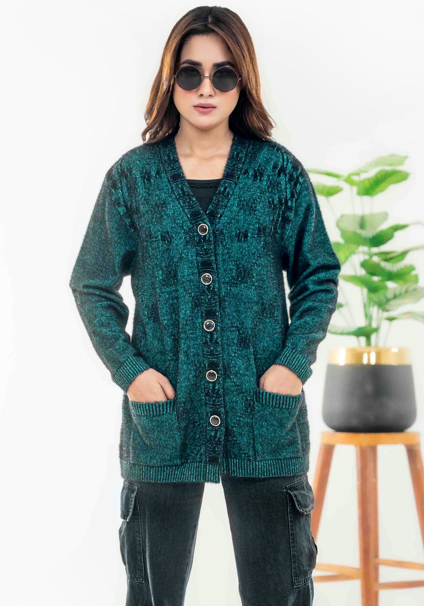 Soft Acrylic Wool Cardigan