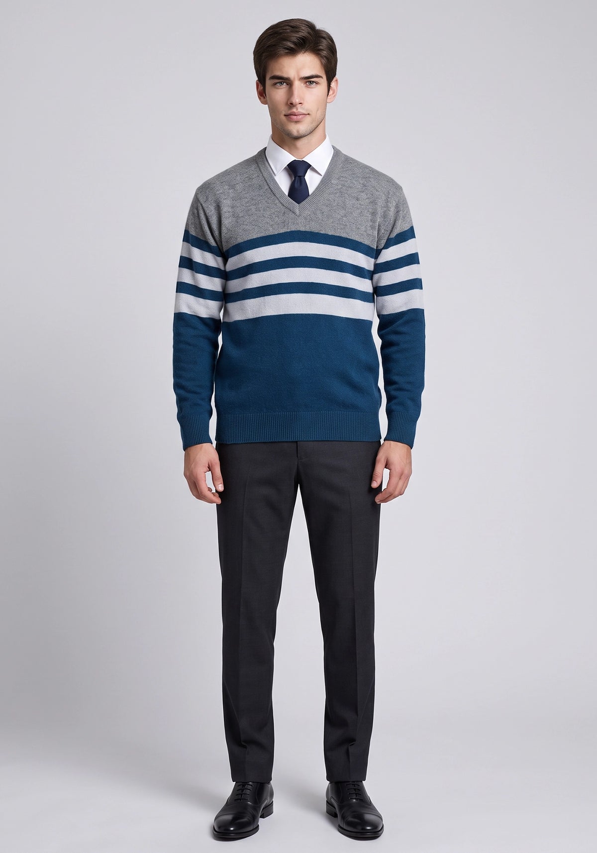 100% Lambswool Petrol Pullover