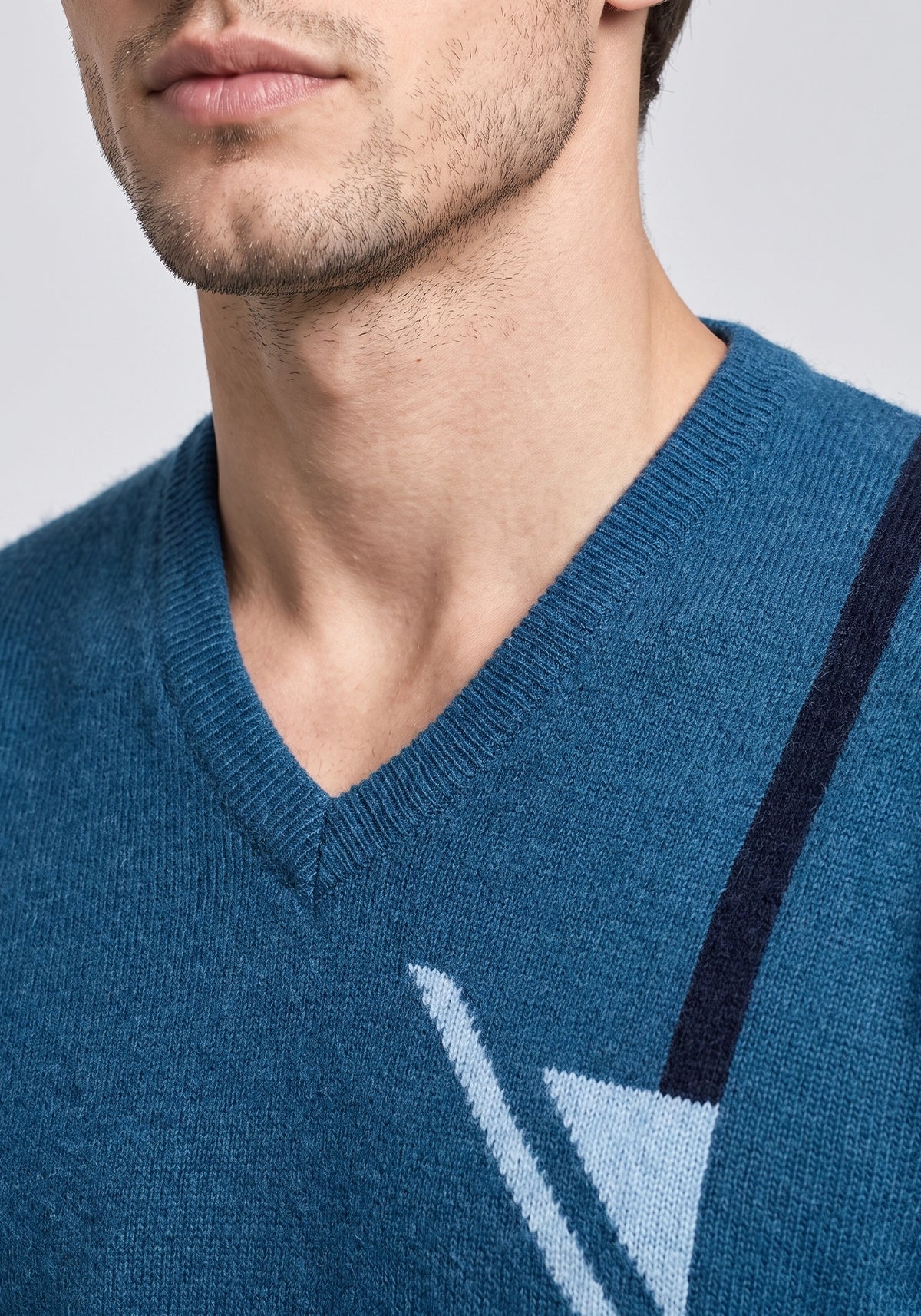 100% Lambswool Petrol Pullover