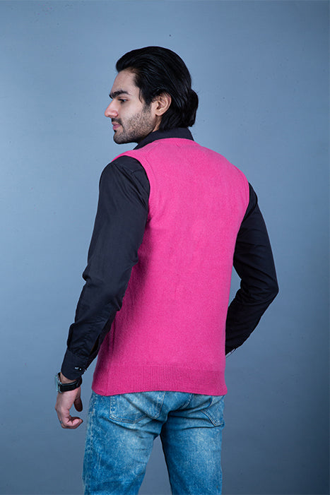 100% Super Lambswool Plain Sleeveless
