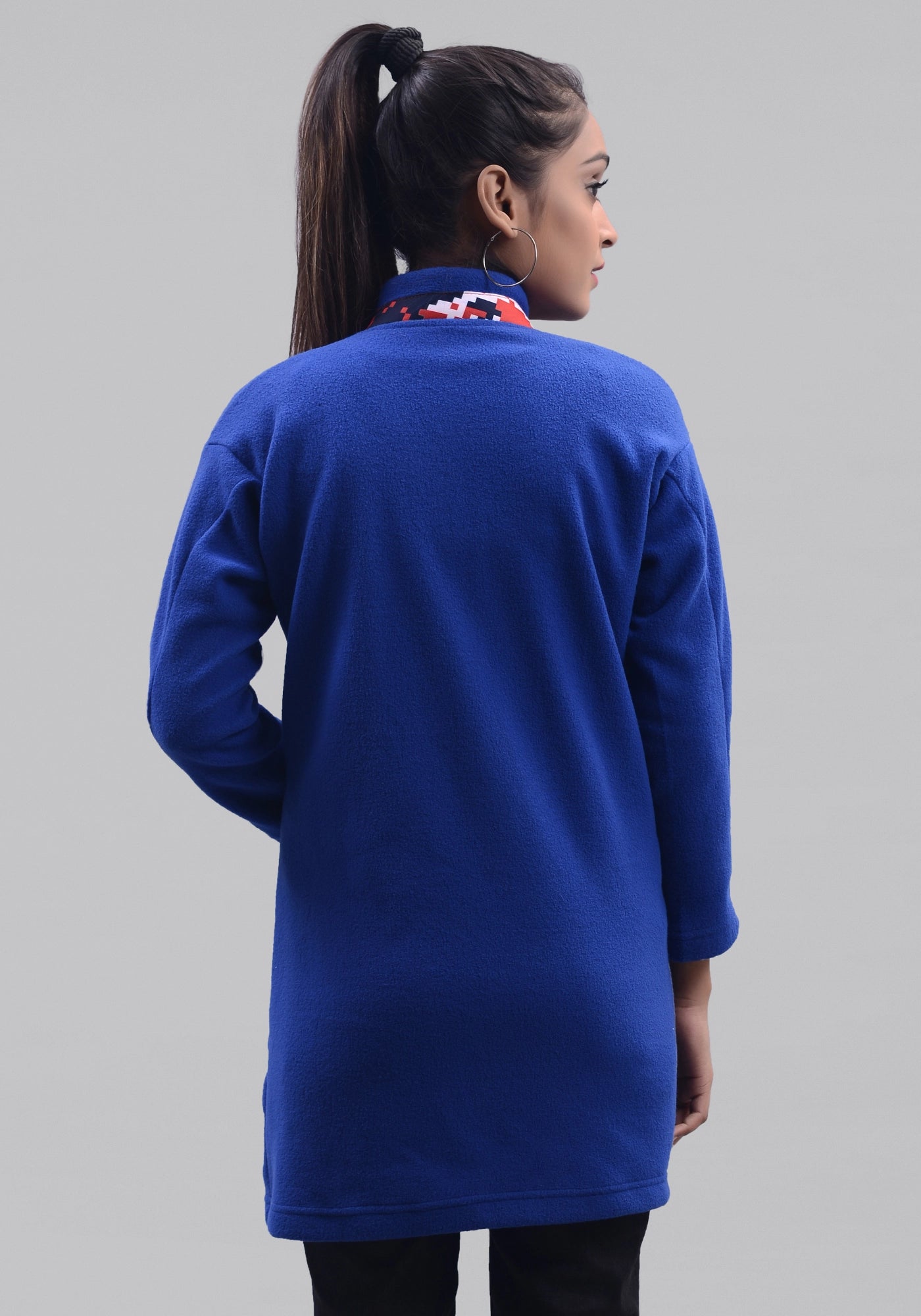 Ladies Royal Blue Polar Fleece Jacket