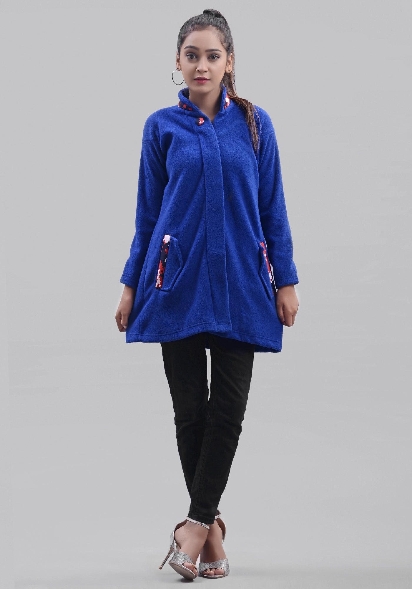 Ladies Royal Blue Polar Fleece Jacket