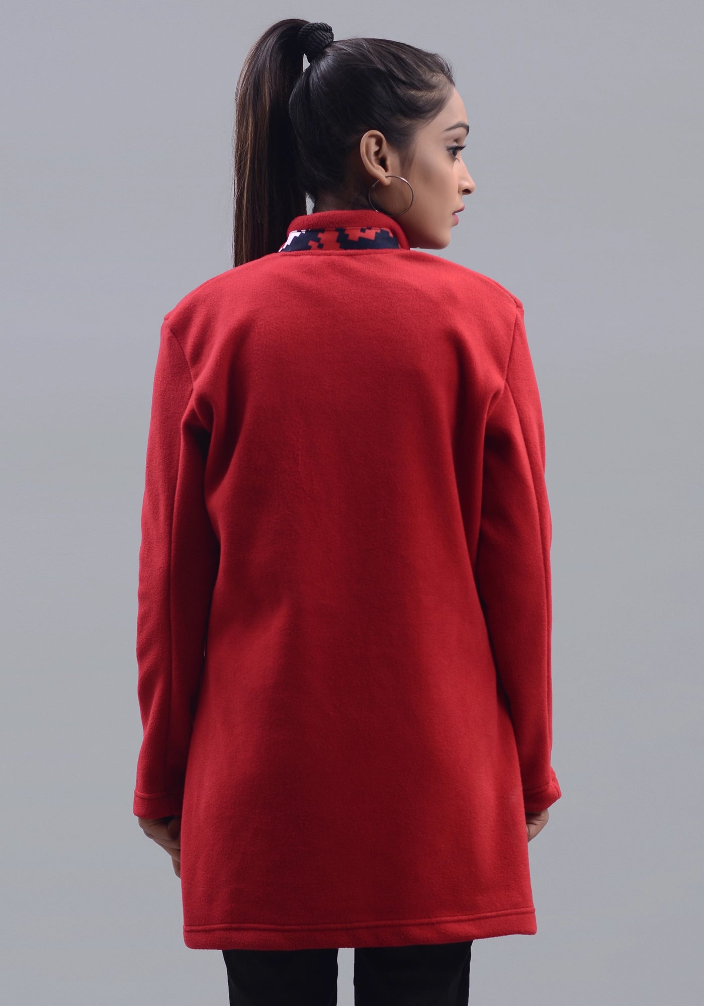 Ladies Red Polar Fleece Jacket