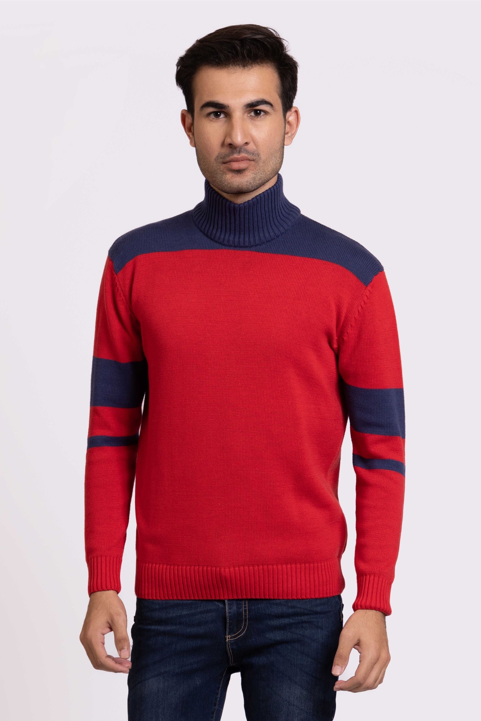 Cotton Mock Neck Sweater