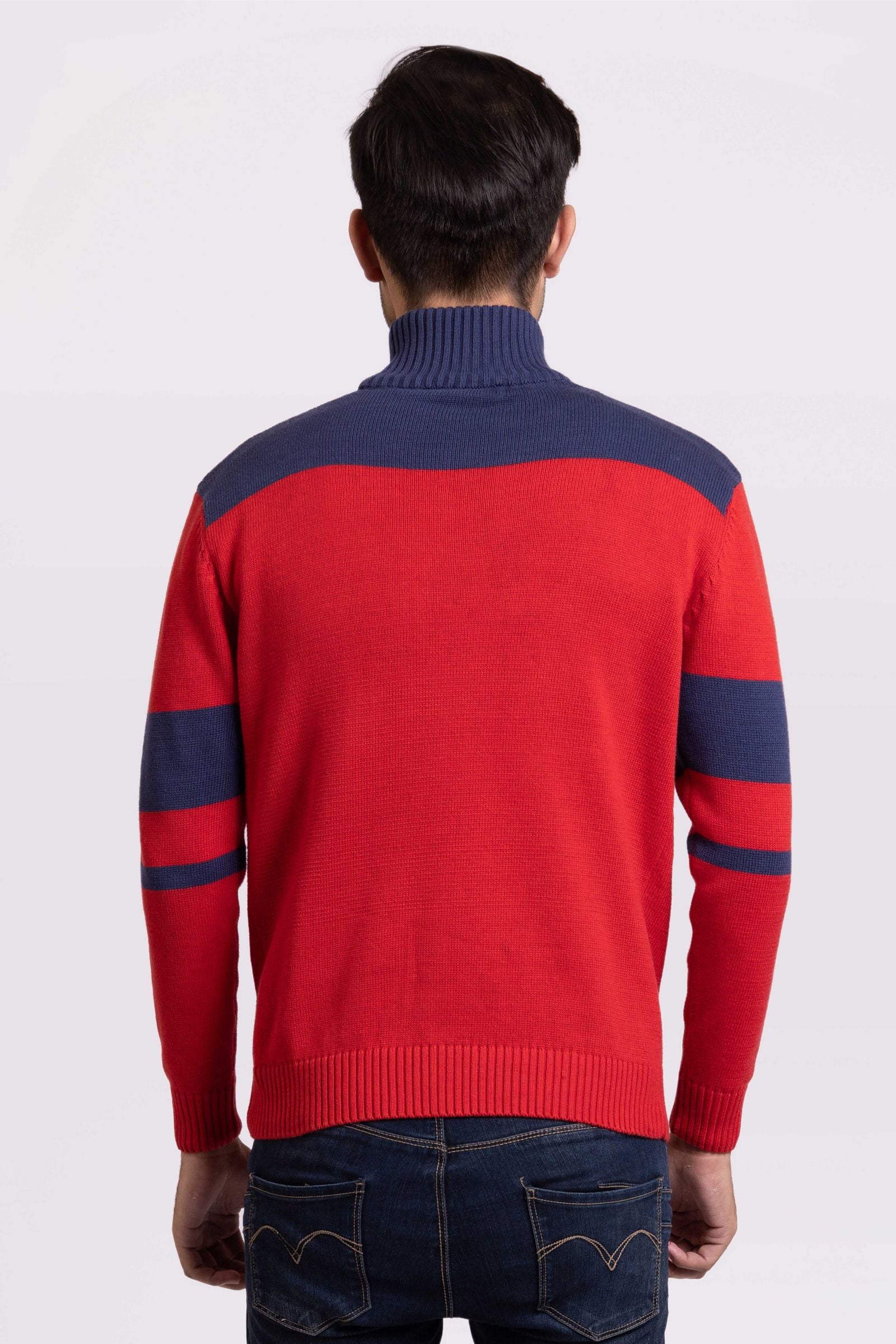 Cotton Mock Neck Sweater