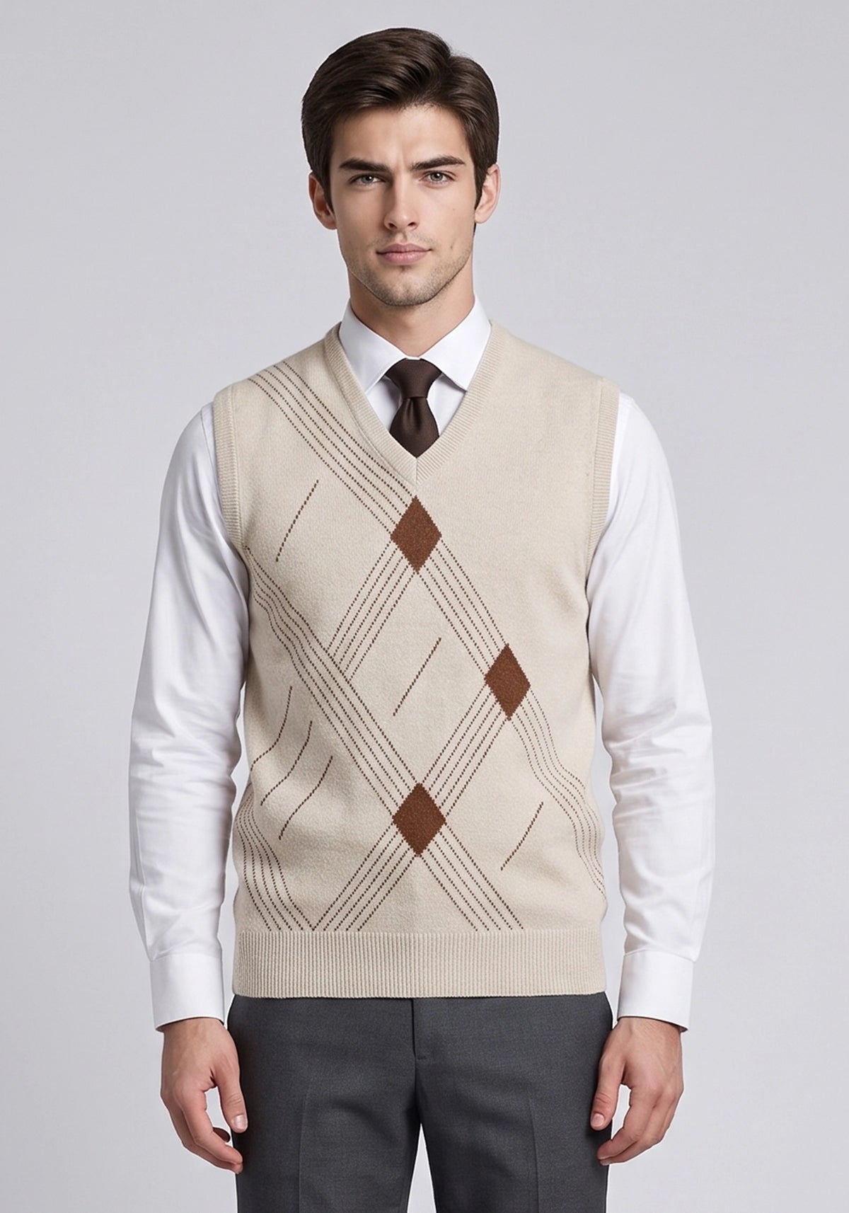 100% Lambswool Reed Sleeveless