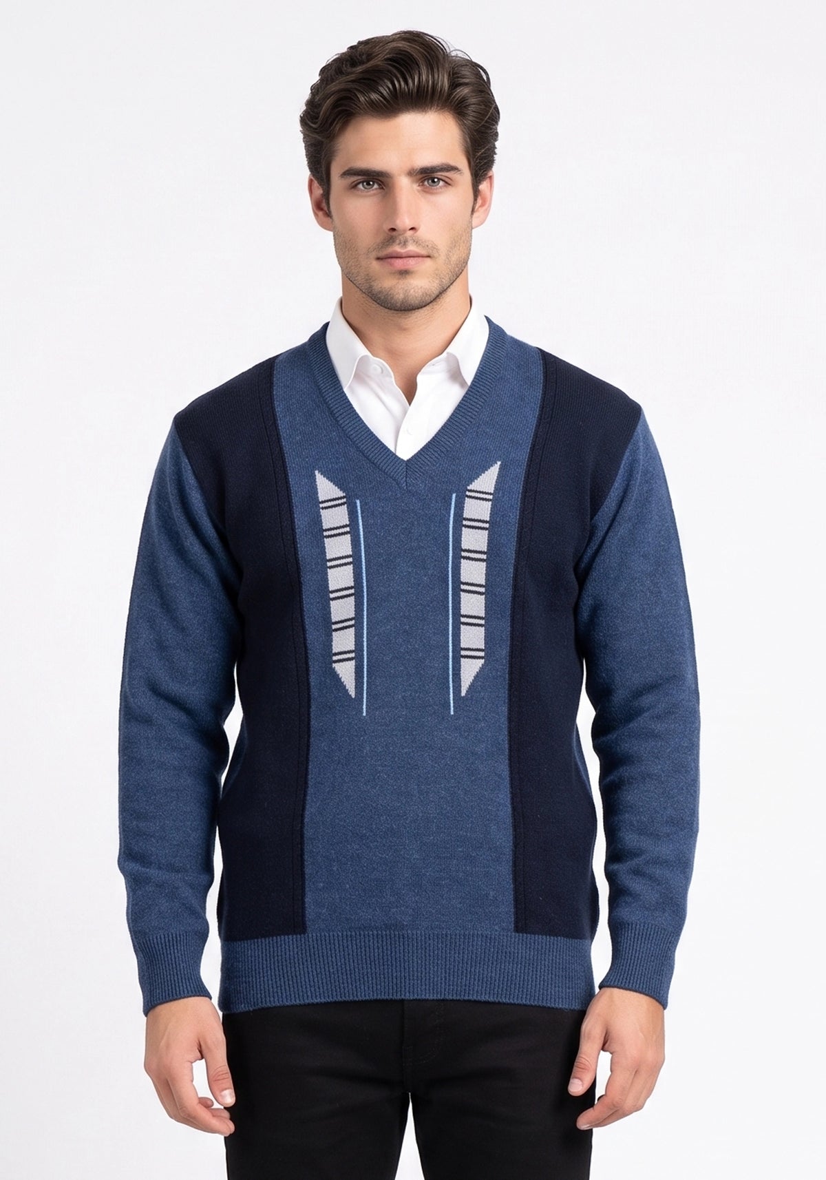 100% Lambswool Rhapsody Navy Pullover