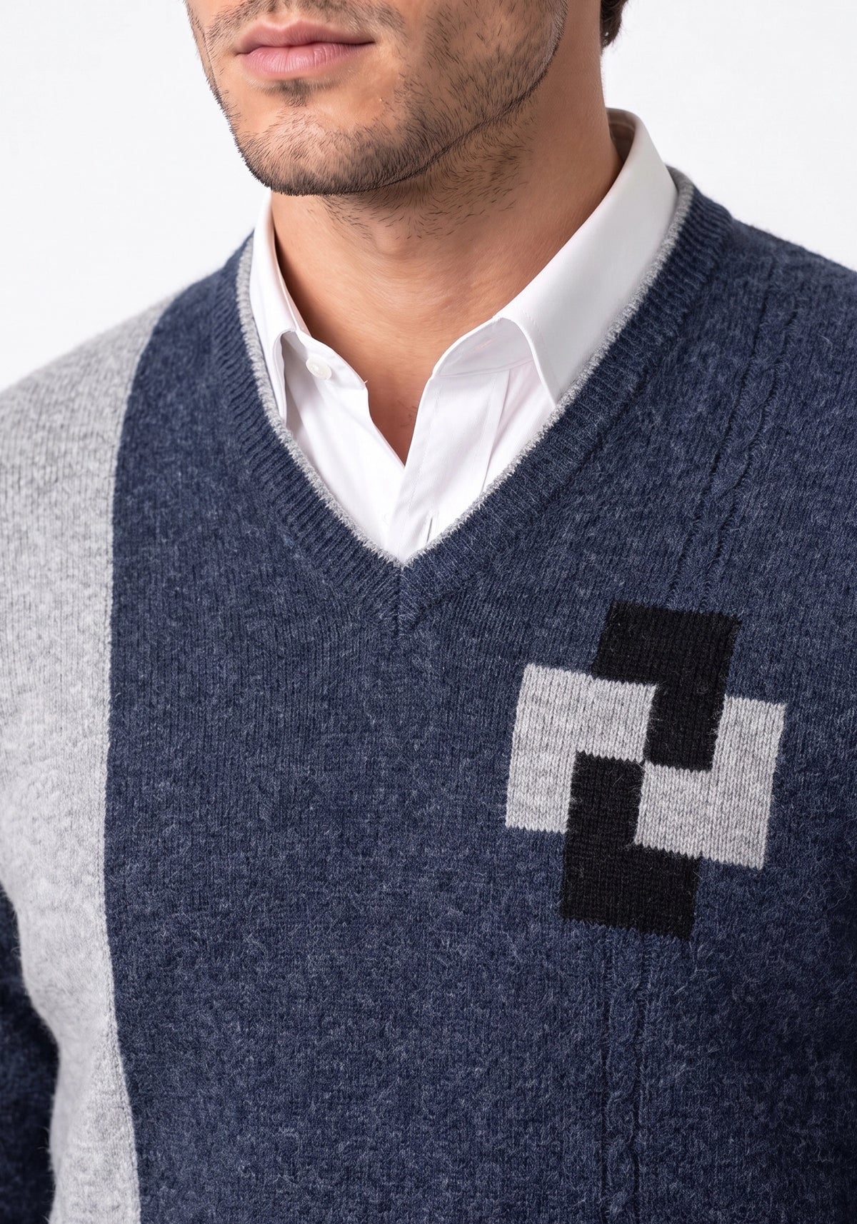100% Lambswool Rhapsody Navy Pullover