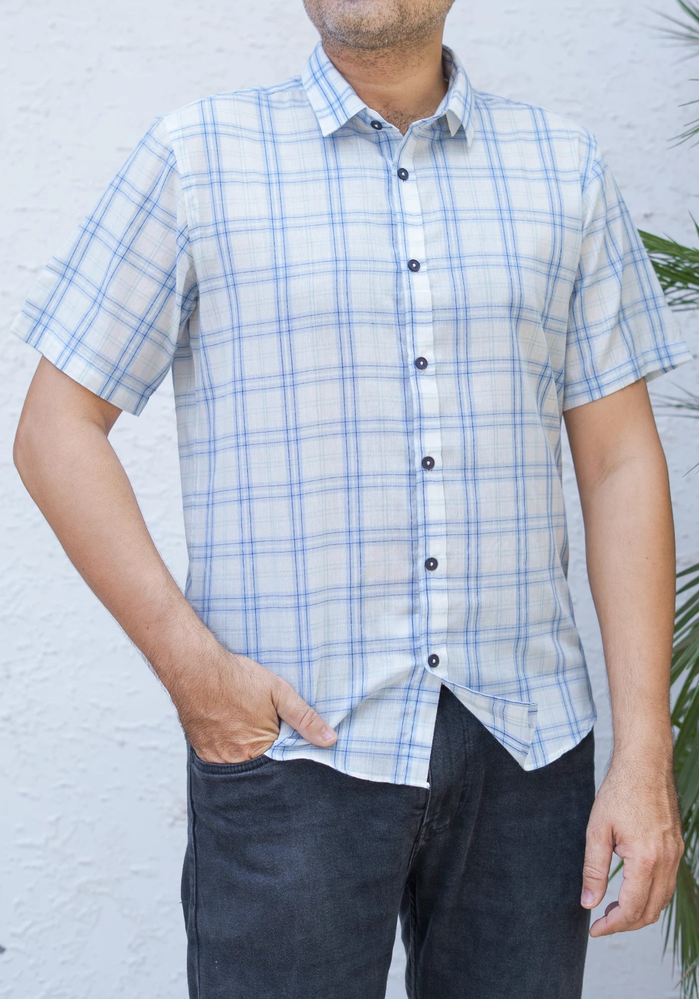 CVC Half Sleeves Casual Shirt