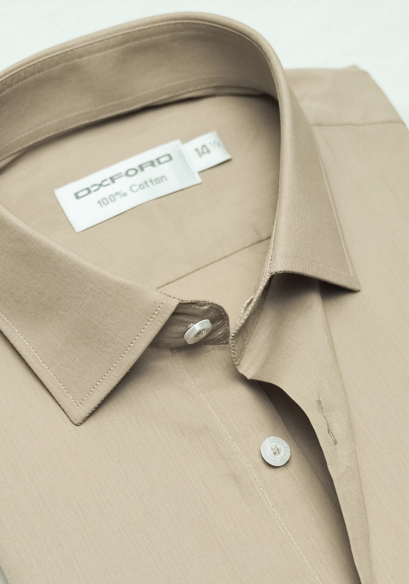 100% Cotton LT Brown Plain Formal Shirt