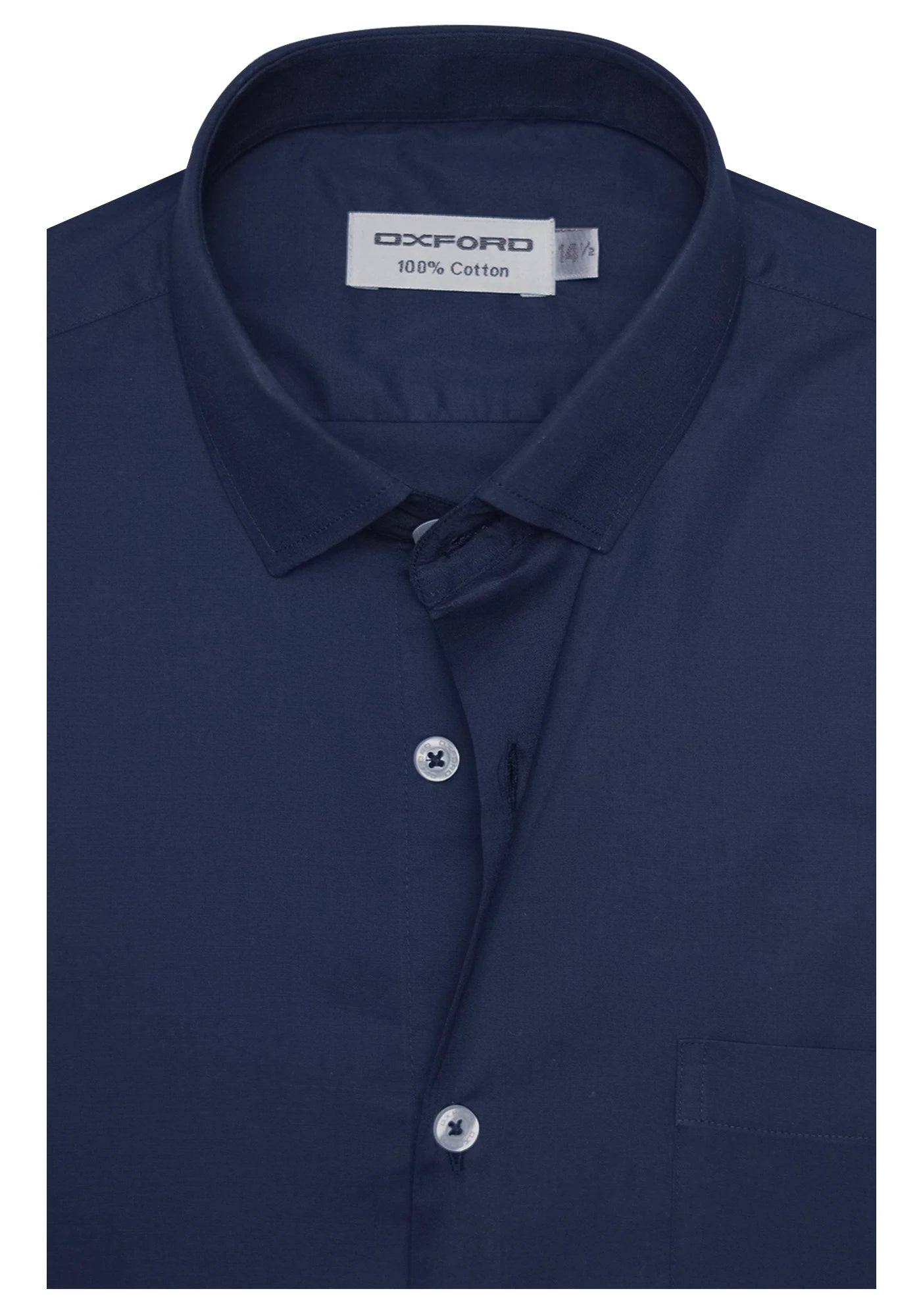 100% Cotton Plain Navy Blue Formal Shirt