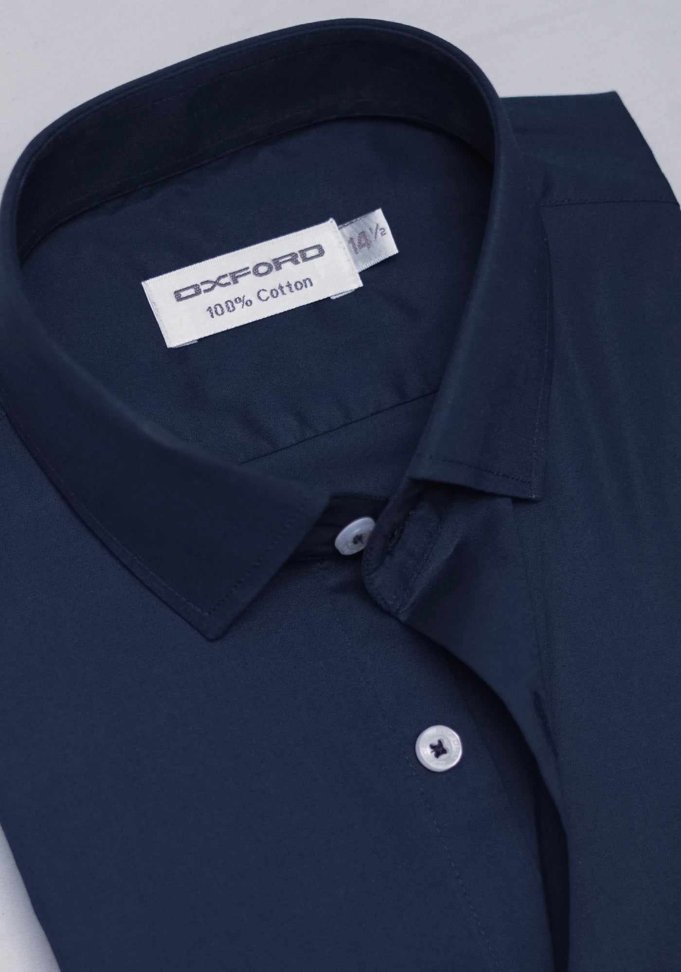 100% Cotton Plain Navy Blue Formal Shirt