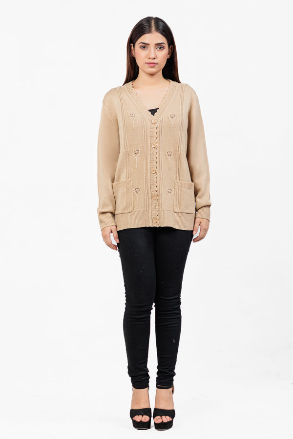 Acrylic Wool Cardigan