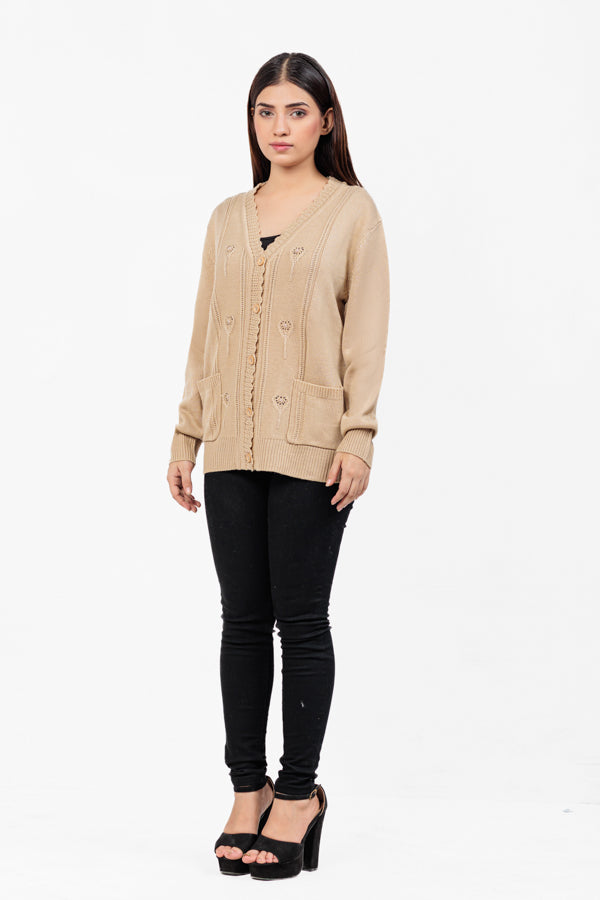 Acrylic Wool Cardigan