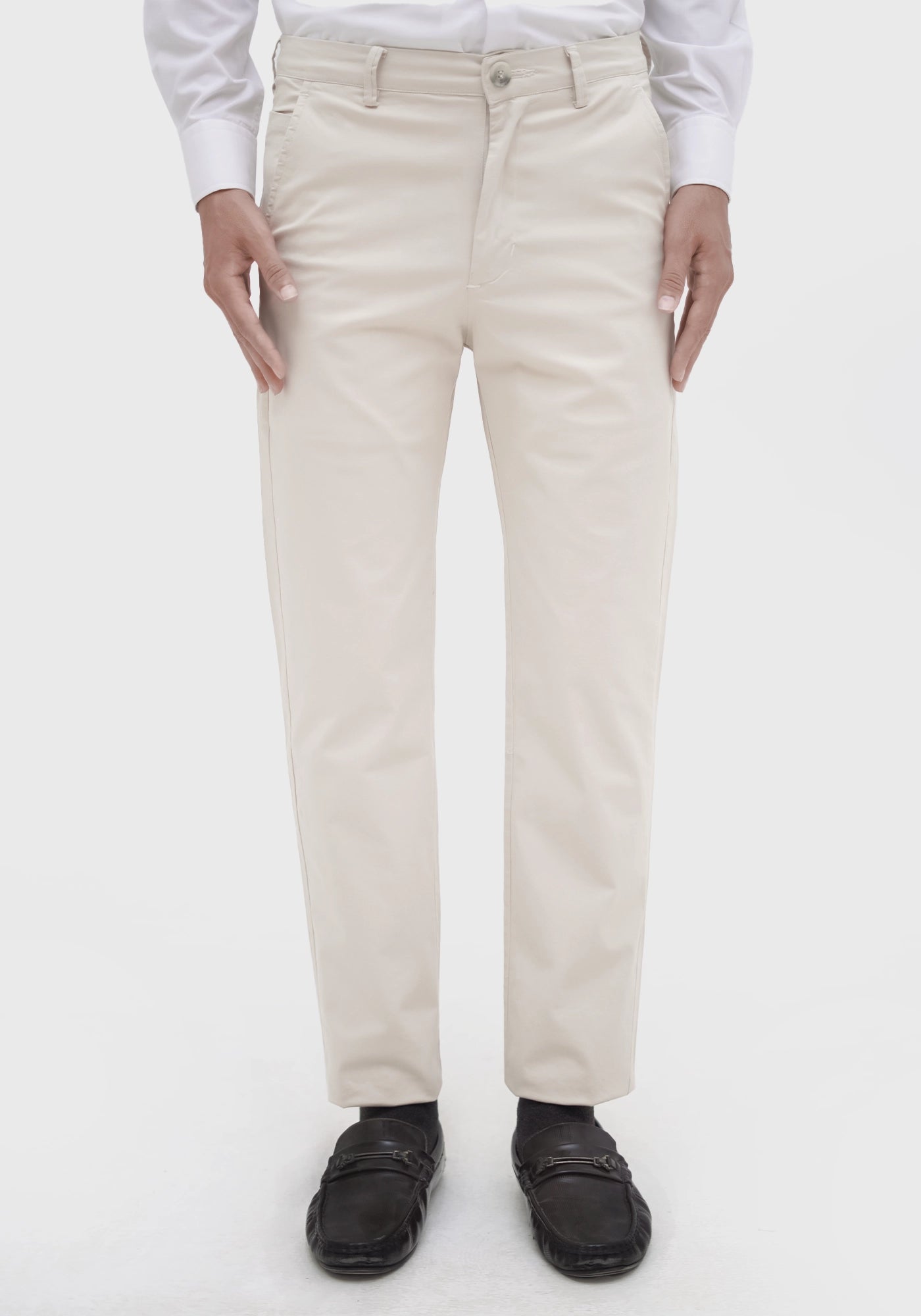 Fine Twill Fabric Khaki Pants