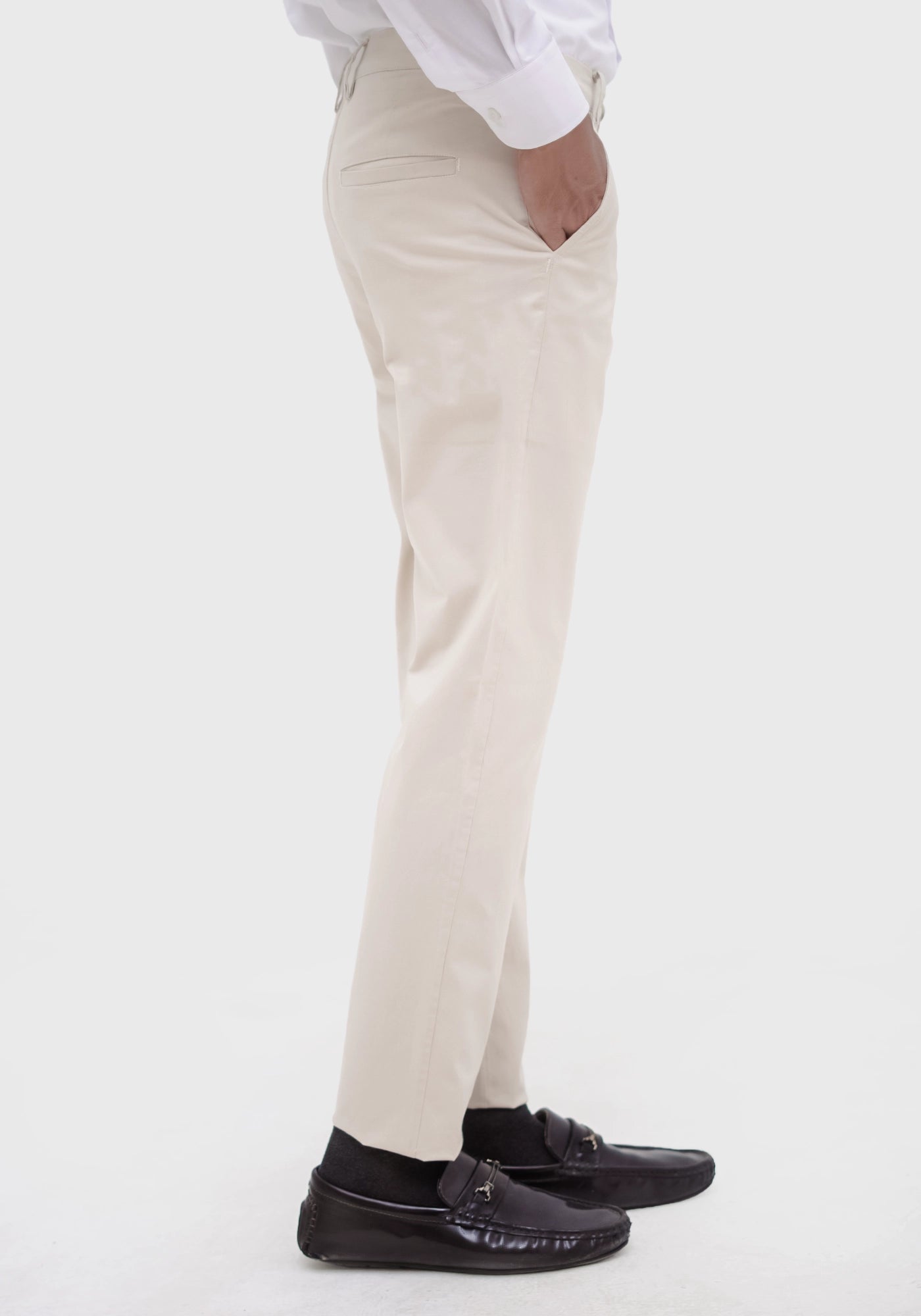 Fine Twill Fabric Khaki Pants
