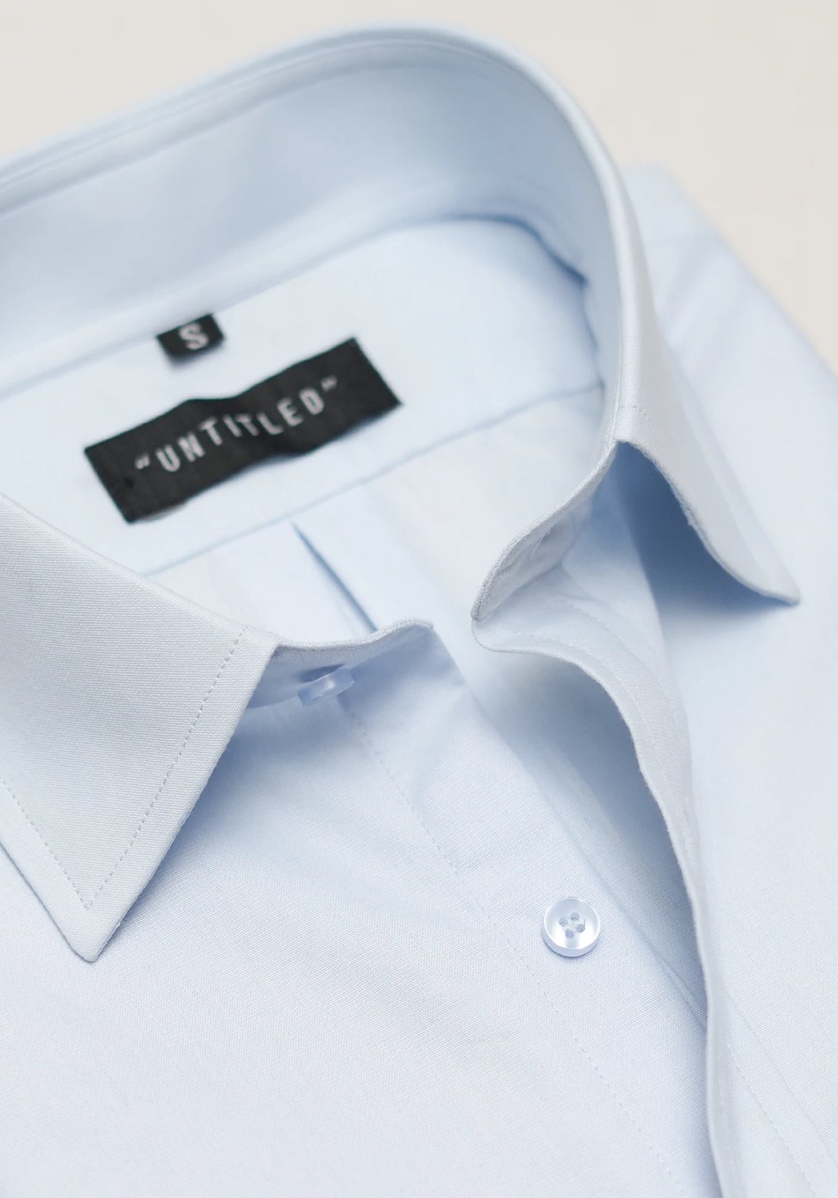 100% Cotton Light Blue Plain Formal Shirt