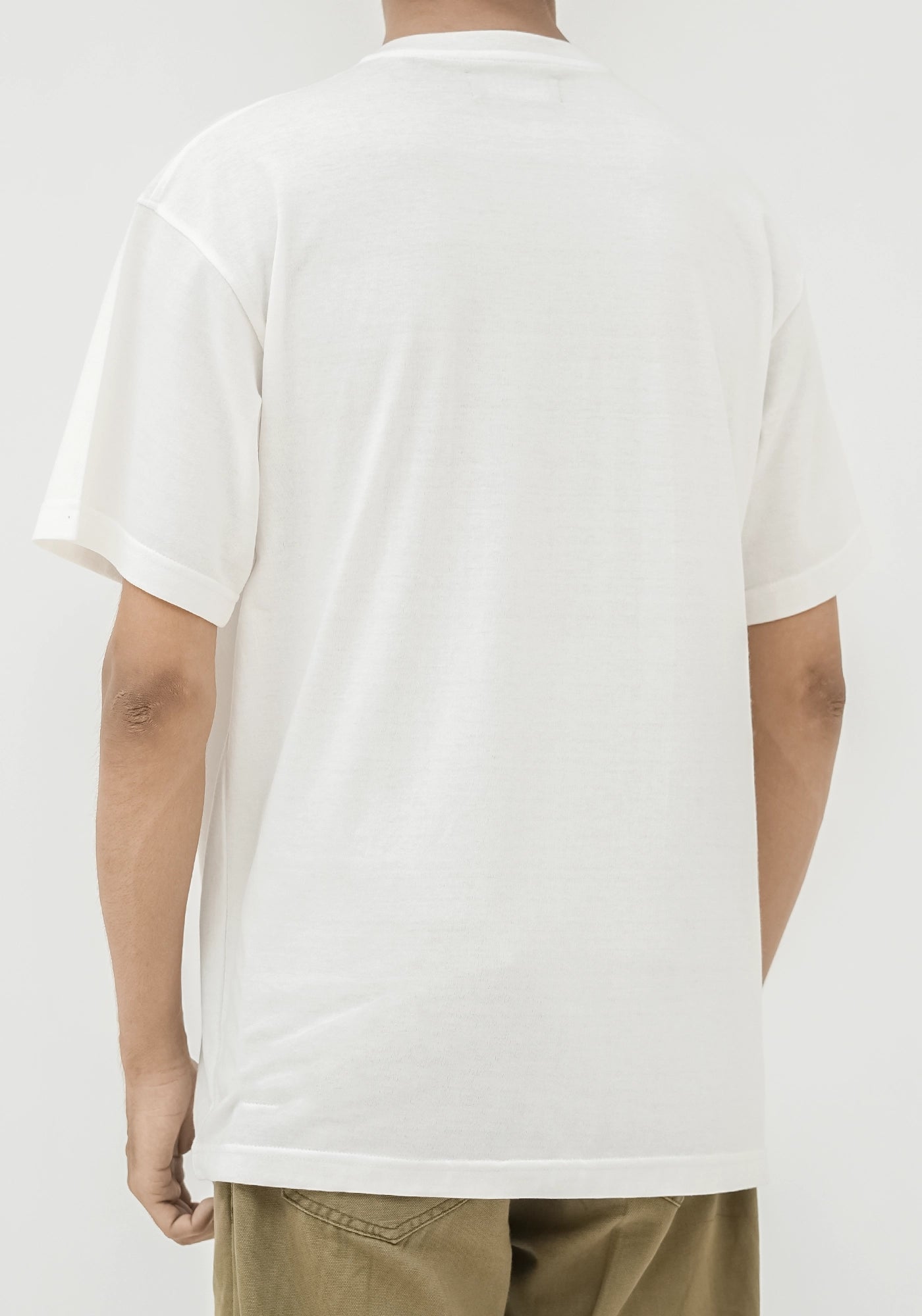 Cotton Henley Plain Round Neck