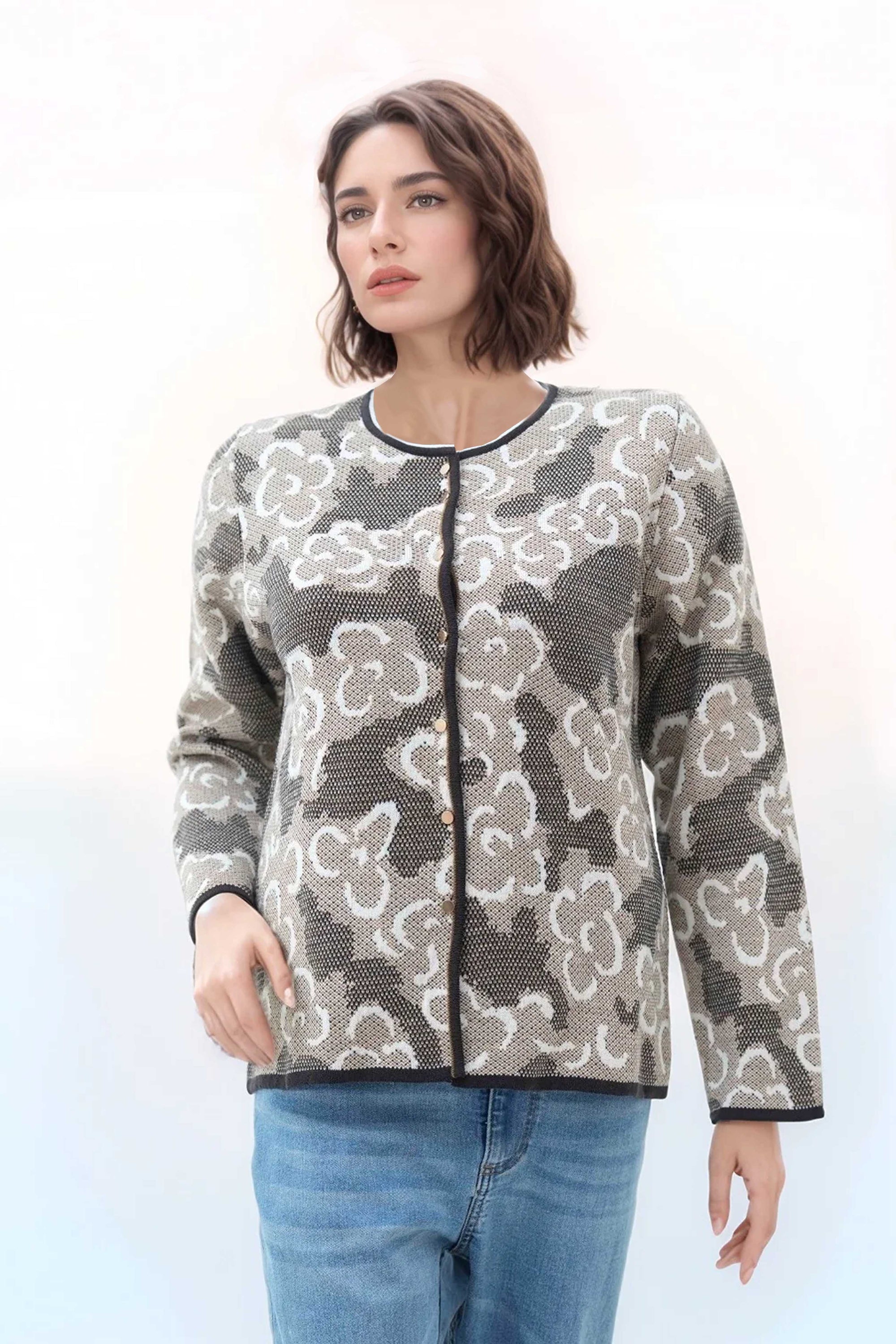 Acrylic Wool Cardigan