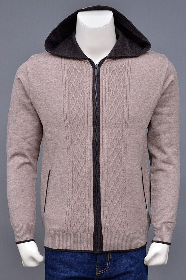 Soft Acrylic Wool Zipper Sweater